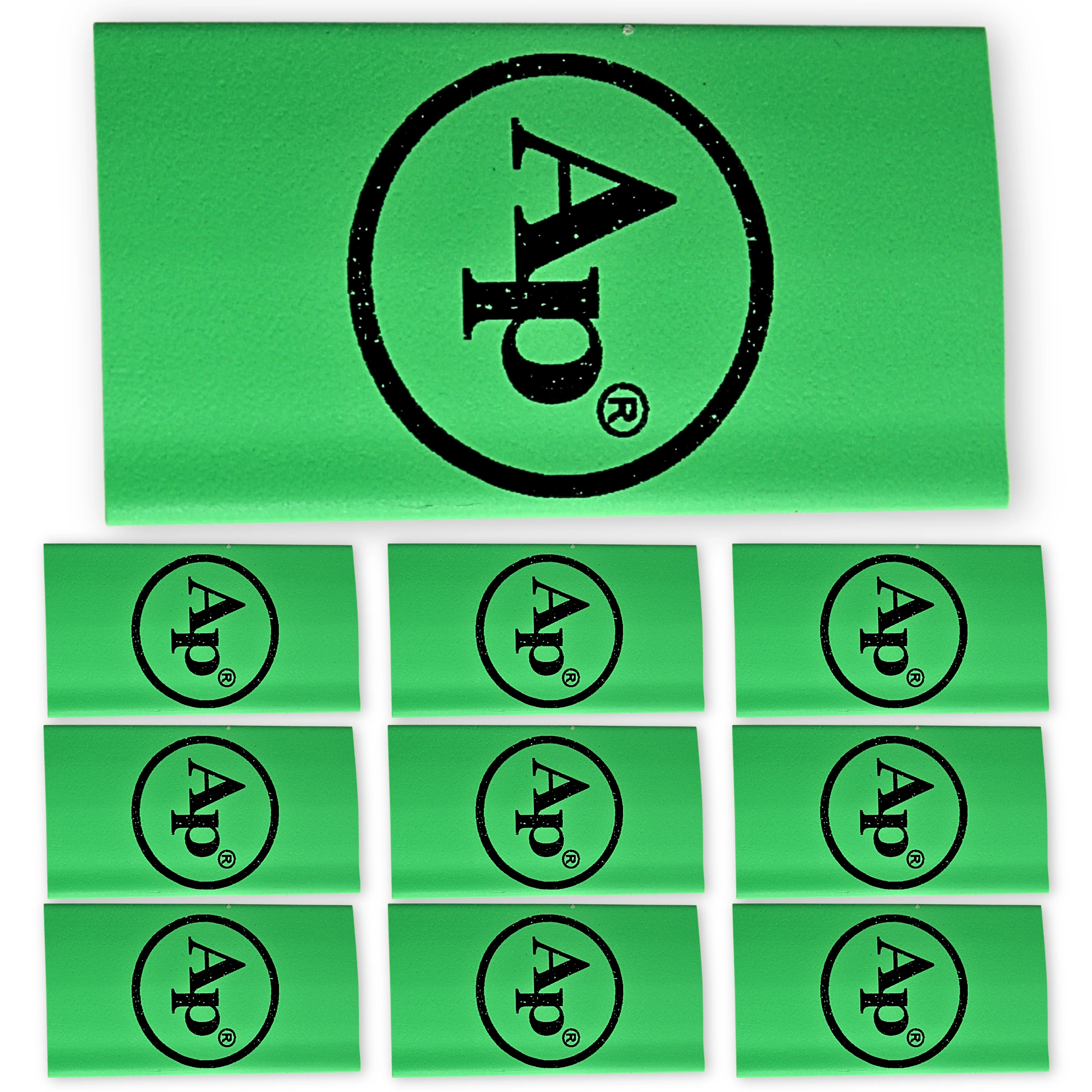 0 Gauge 3:1 Heat Shrink with Audiopipe Logo 10 Pack Green - Image 2