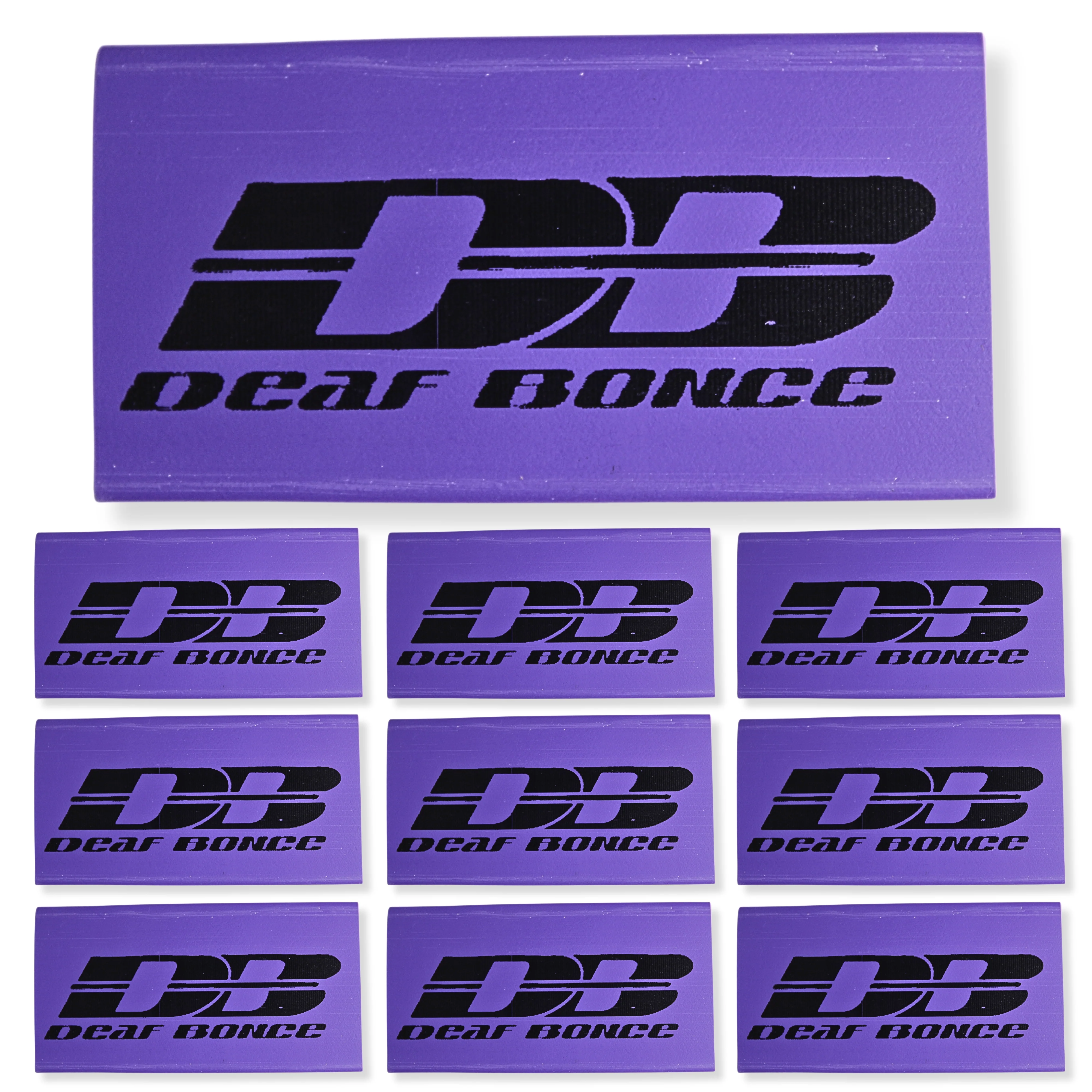 0 Gauge 3:1 Heat Shrink with Deaf Bonce / Avatar Logo 10 Pack Purple - Image 3