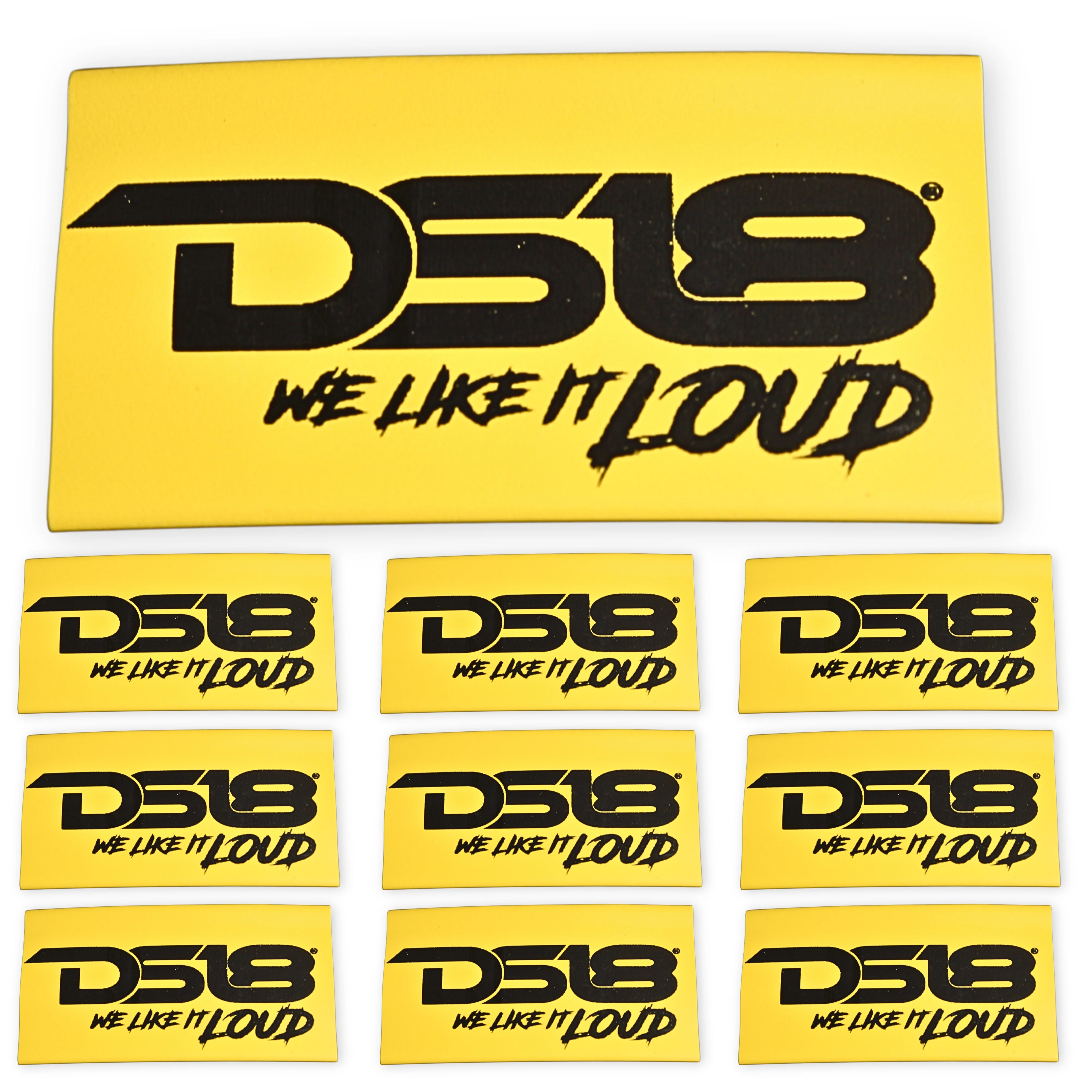 0 Gauge 3:1 Heat Shrink with DS18 Logo 10 Pack Yellow