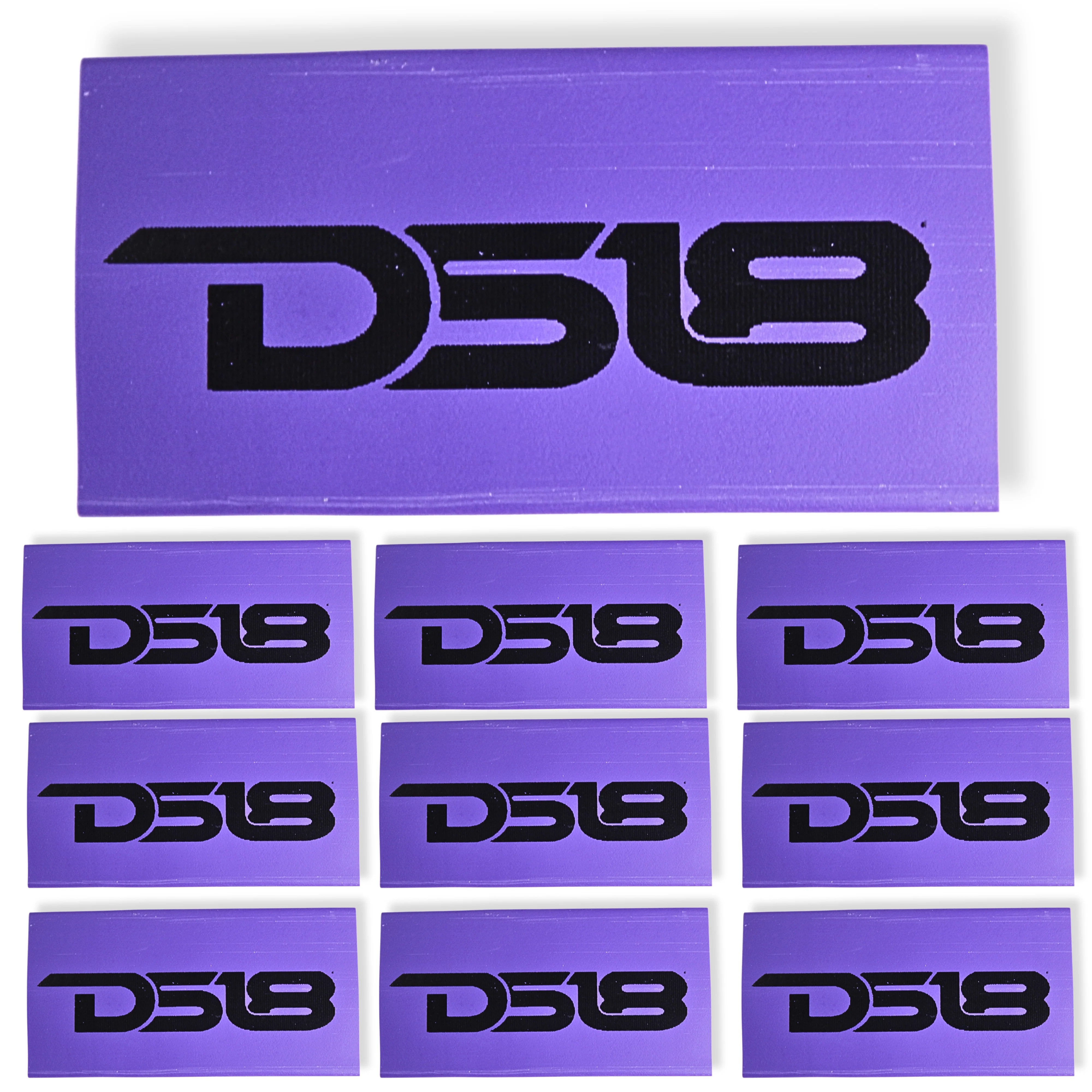 0 Gauge 3:1 Heat Shrink with DS18 Logo 10 Pack Purple