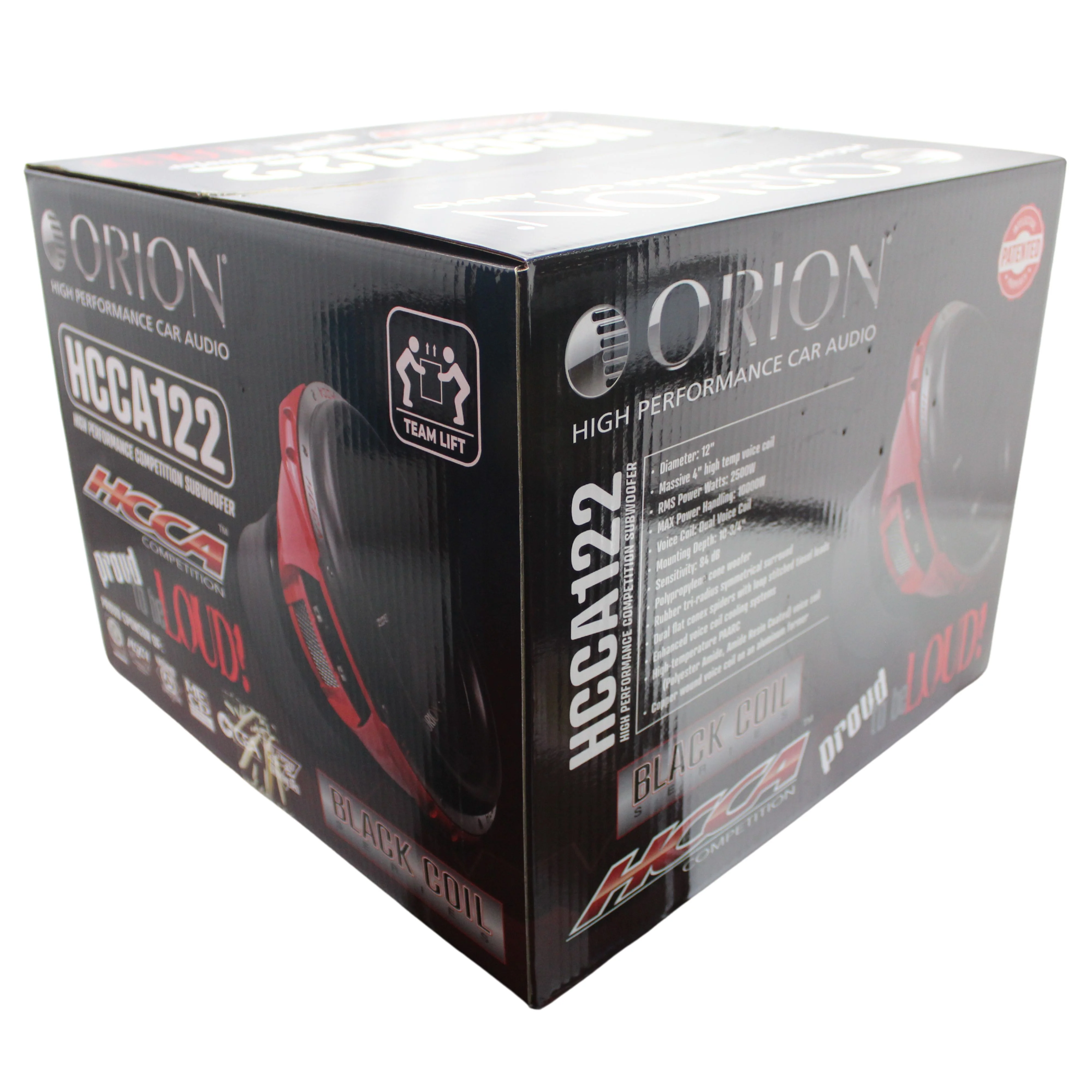 12" 2500W RMS / 10000W Peak 2-Ohm 4" DVC Subwoofer ORION HCCA Series / HCCA122 - Image 7