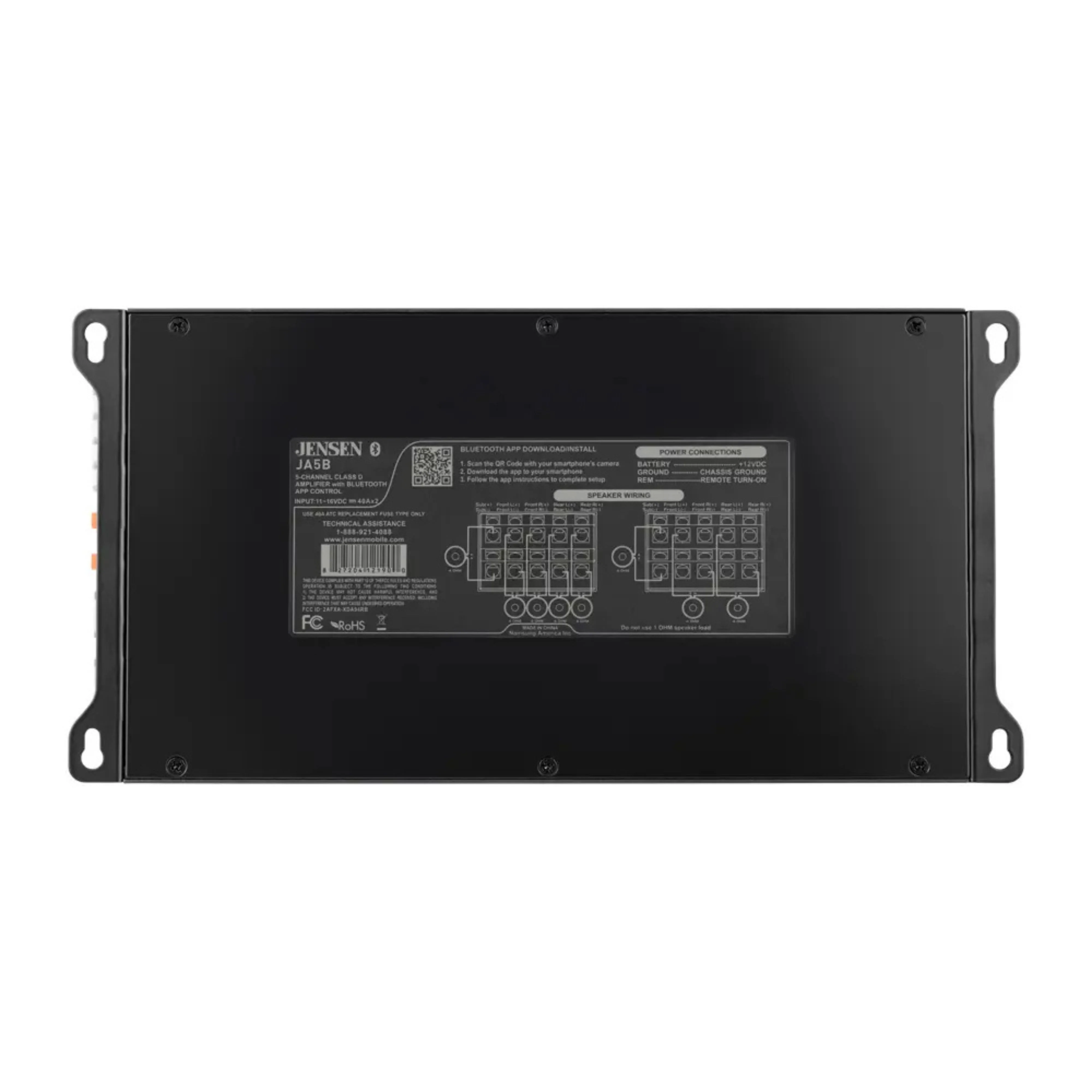 12″ Subwoofer & 2 Pairs of 6.5" JS65T Speakers w/ 815W 5-Channel RGB Amplifier - Image 9