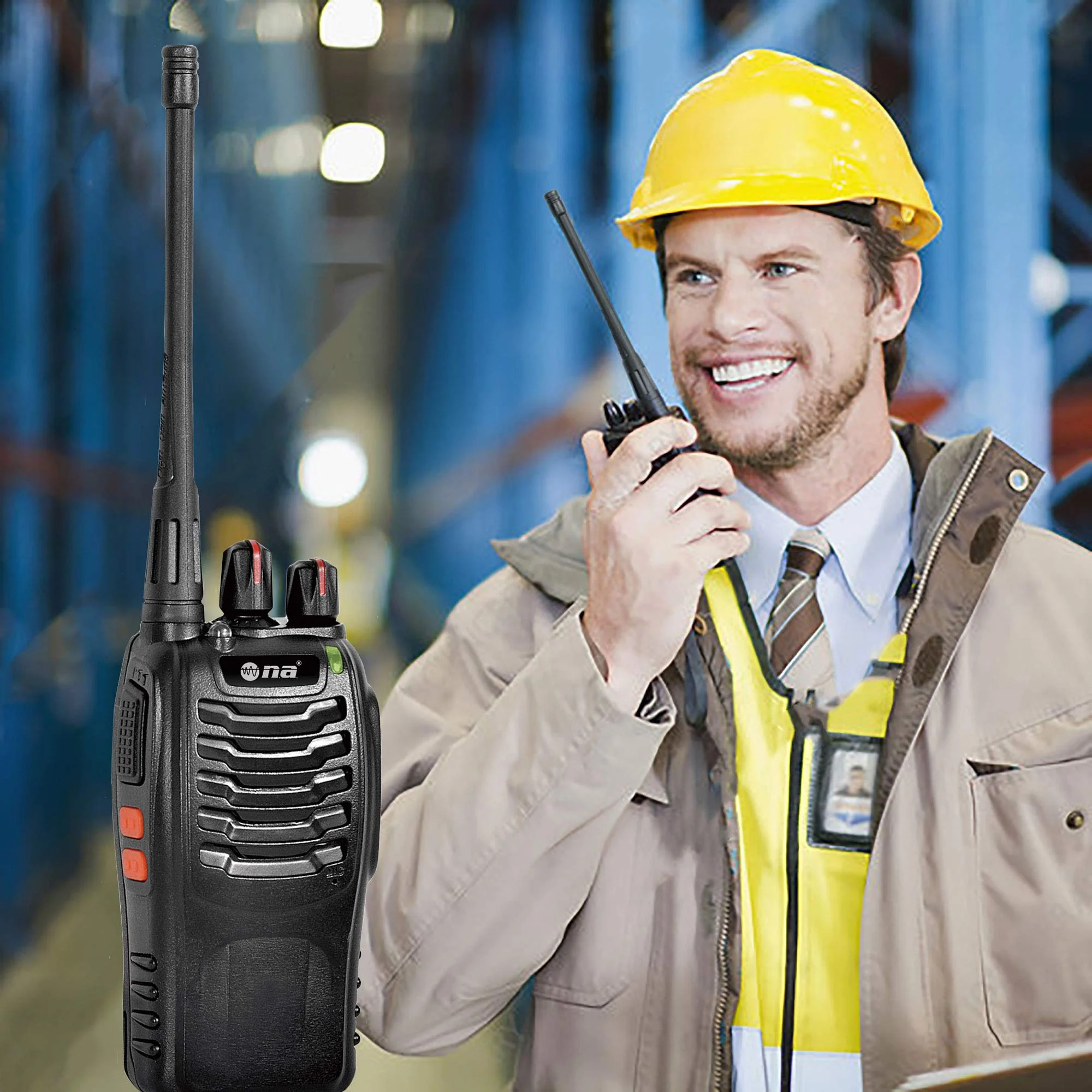 16-Ch 5W 3.7V Professional UHF Transceiver w/ Built In Flashlight - Image 8