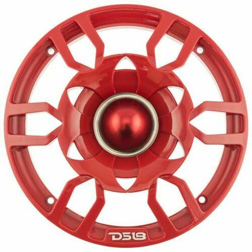 1x 6.5" Red Speaker Grill Cover / Built In Bullet Tweeter RGB LED Pro Audio - Image 4