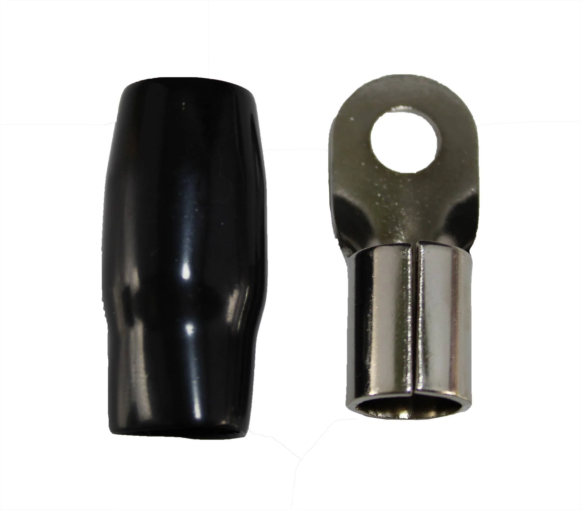 XS Power 4pk, 2 Red 2 Black 4 AWG 10.5MM Ring Terminals Nickle Plated XS-RT4L-RD - Image 2