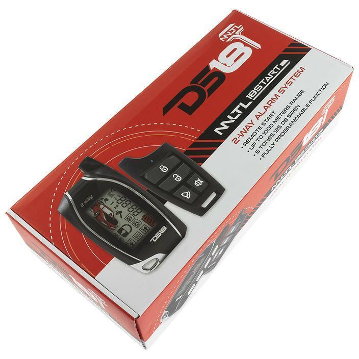 Car Alarm Security System w/ Remote Start 2 Way Keyless Entry LCD & 2 Door Locks - Image 9