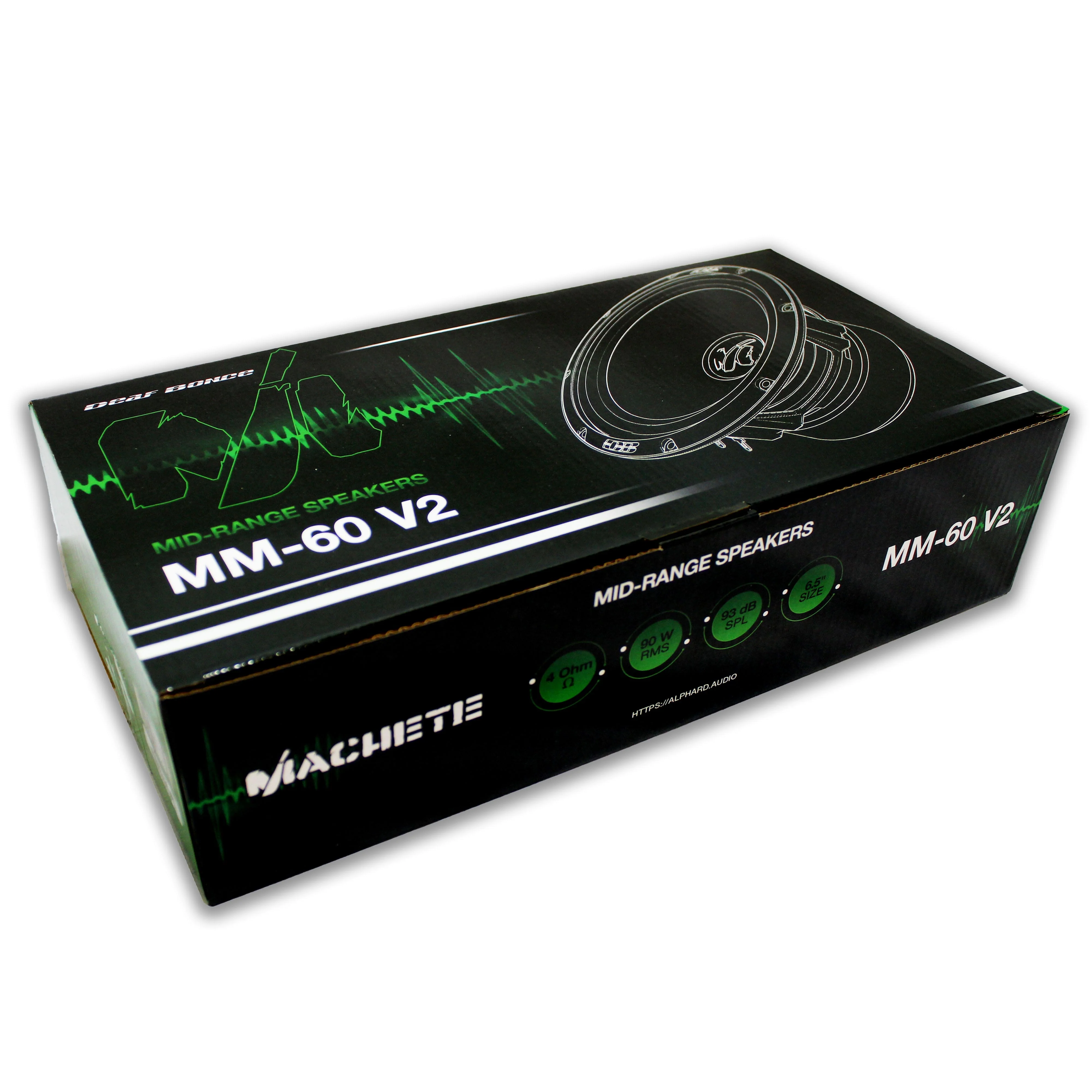 Deaf Bonce Machete Pair of 6.5" 90W RMS 4-Ohm Mid Range Speakers / MM-60 V2 - Image 5