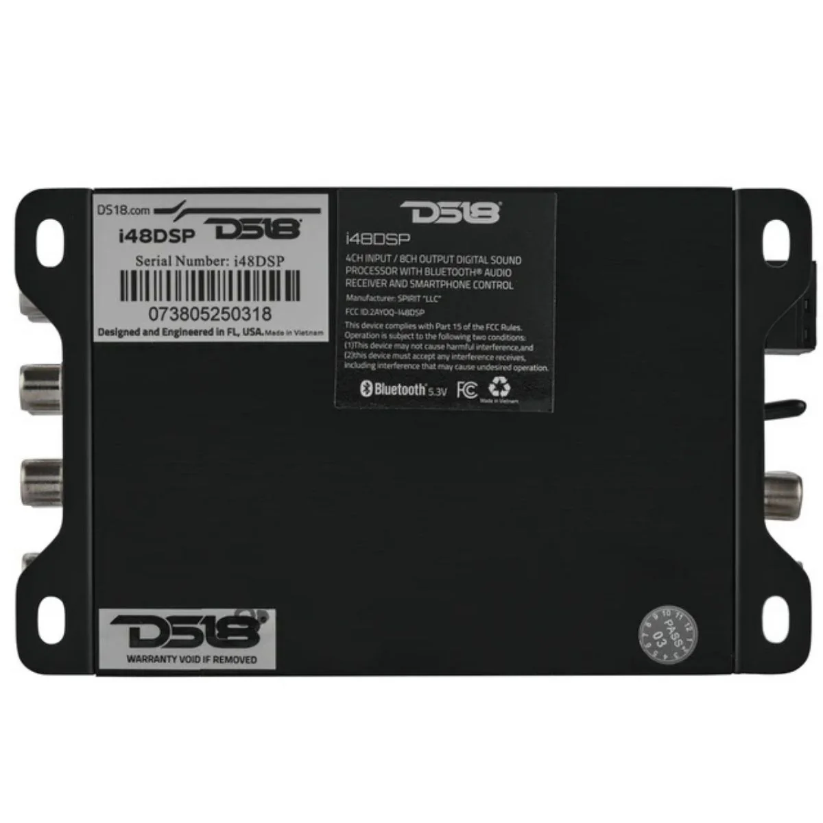 4-In 8-Out Digital Sound Processor with Bluetooth App Control 96kHz/32-Bit DSP - Image 5