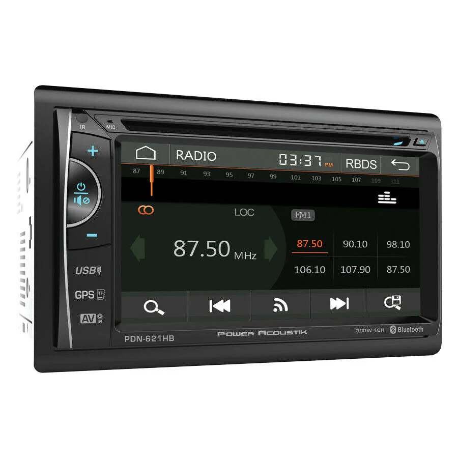 Power Acoustik 6.2" Head Unit Bluetooth Radio 2Din Touch Screen MHL PDN-621HB - Image 3