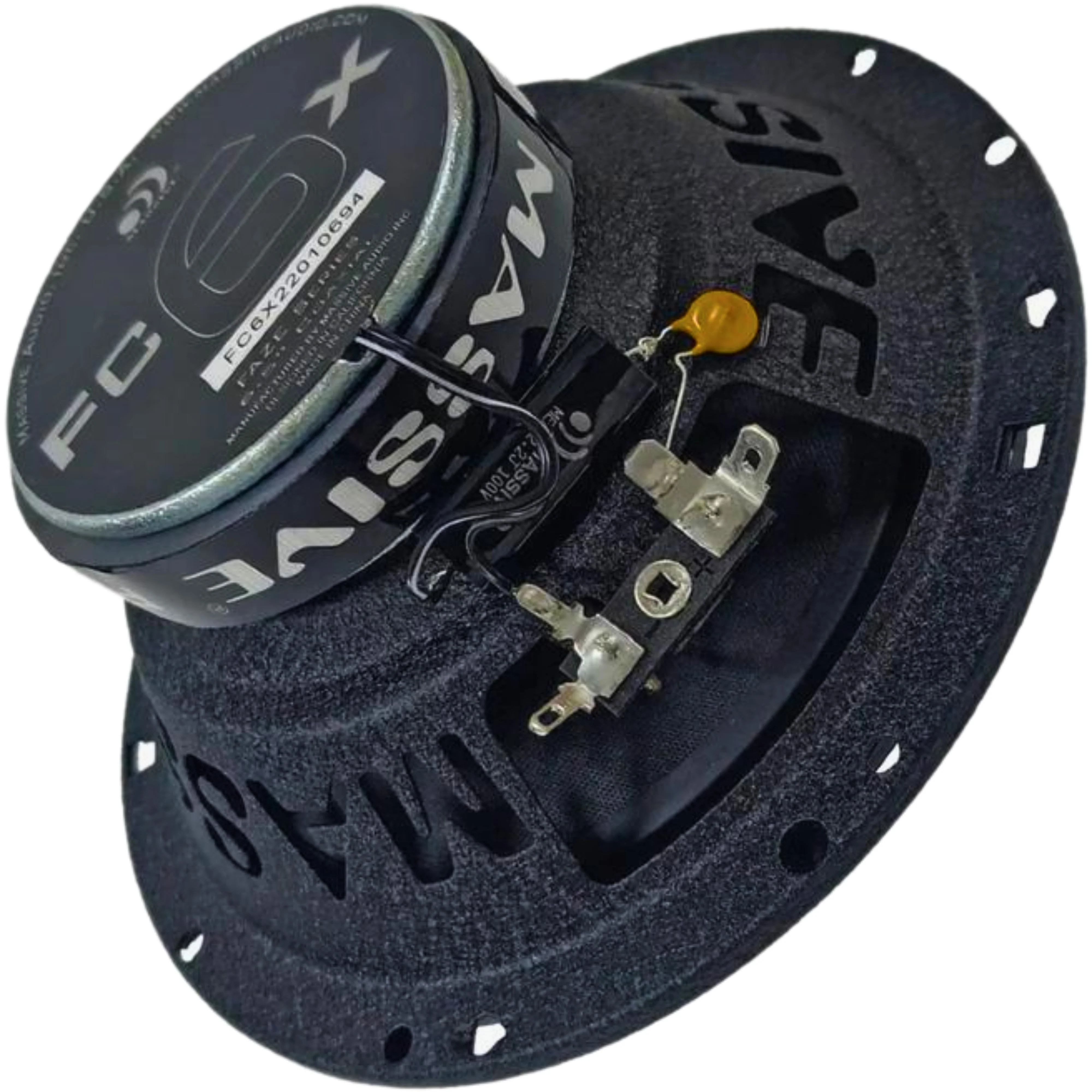 6.5" 75W RMS 4-Ohm Coaxial Speakers Massive Audio Faze Series FC6X - Image 3
