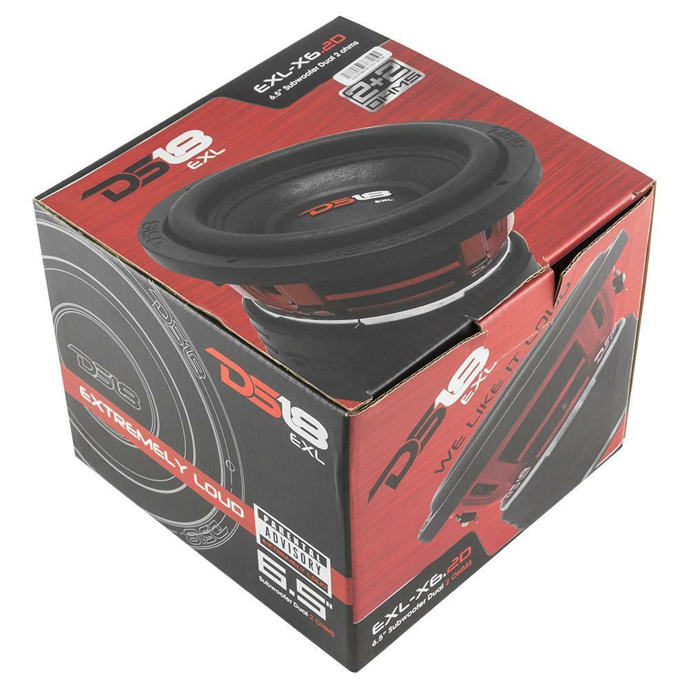 DS18 6.5" 400 Watts RMS Dual Voice Coil 2 Ohm Subwoofer EXL-X6.2D - Image 5