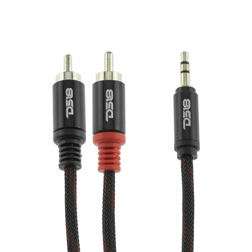 6 Ft Dual RCA To AUX Cable High Quality OFC Noise rejection Cable DS18 - Image 3