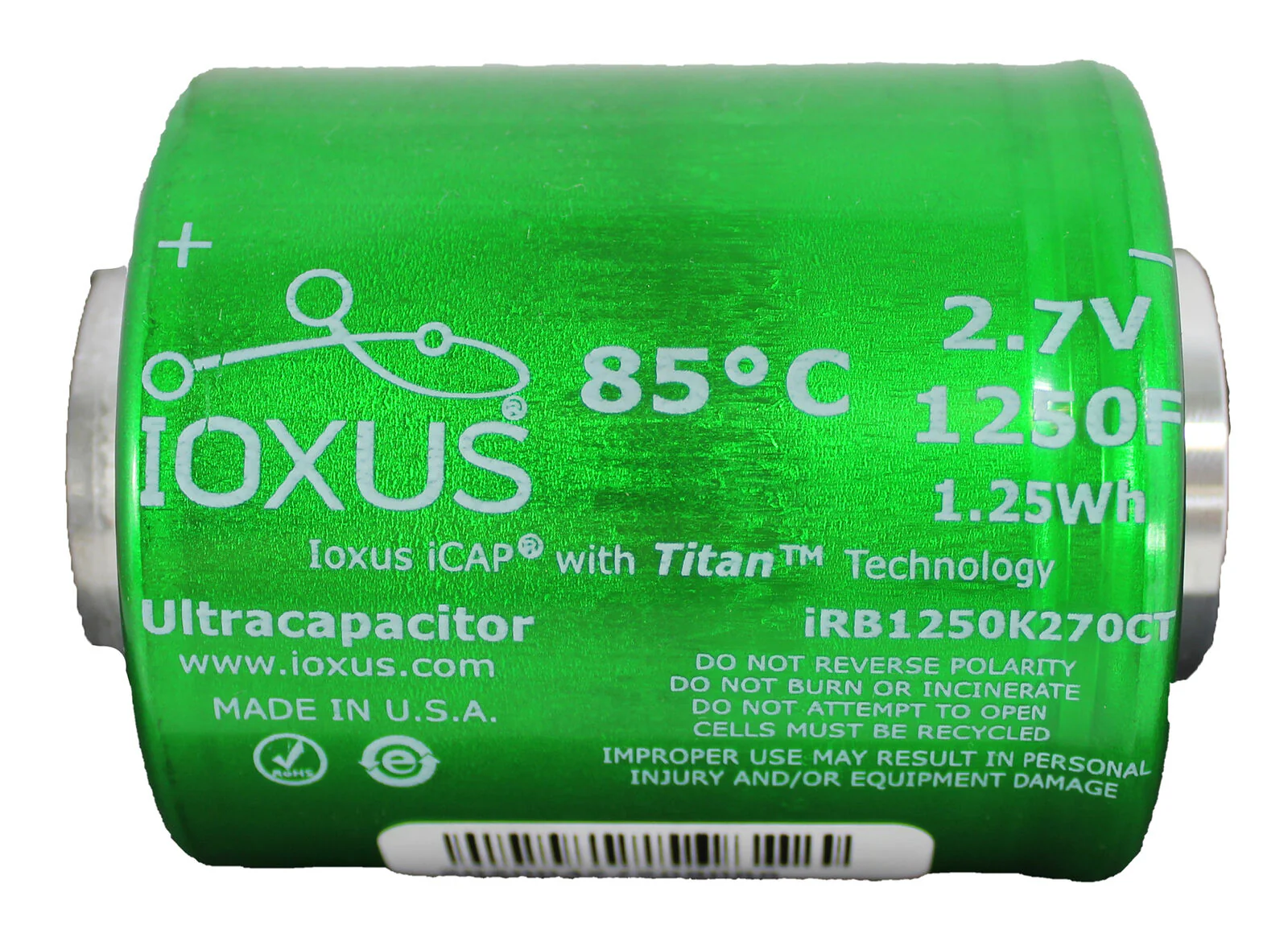 6 XS Power 2.7V 1250F Ultracapacitors + 5 Buss Bars 16.2V 6 Cell Bank DIY Kit - Image 3