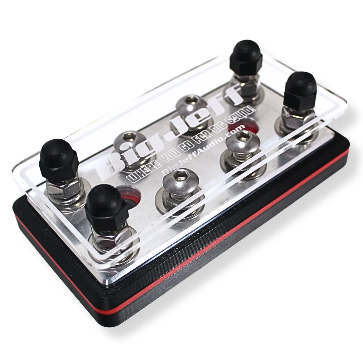 8 Spot Power / Ground 9/32 Terminal Lug Distribution Block - Big Jeff Audio