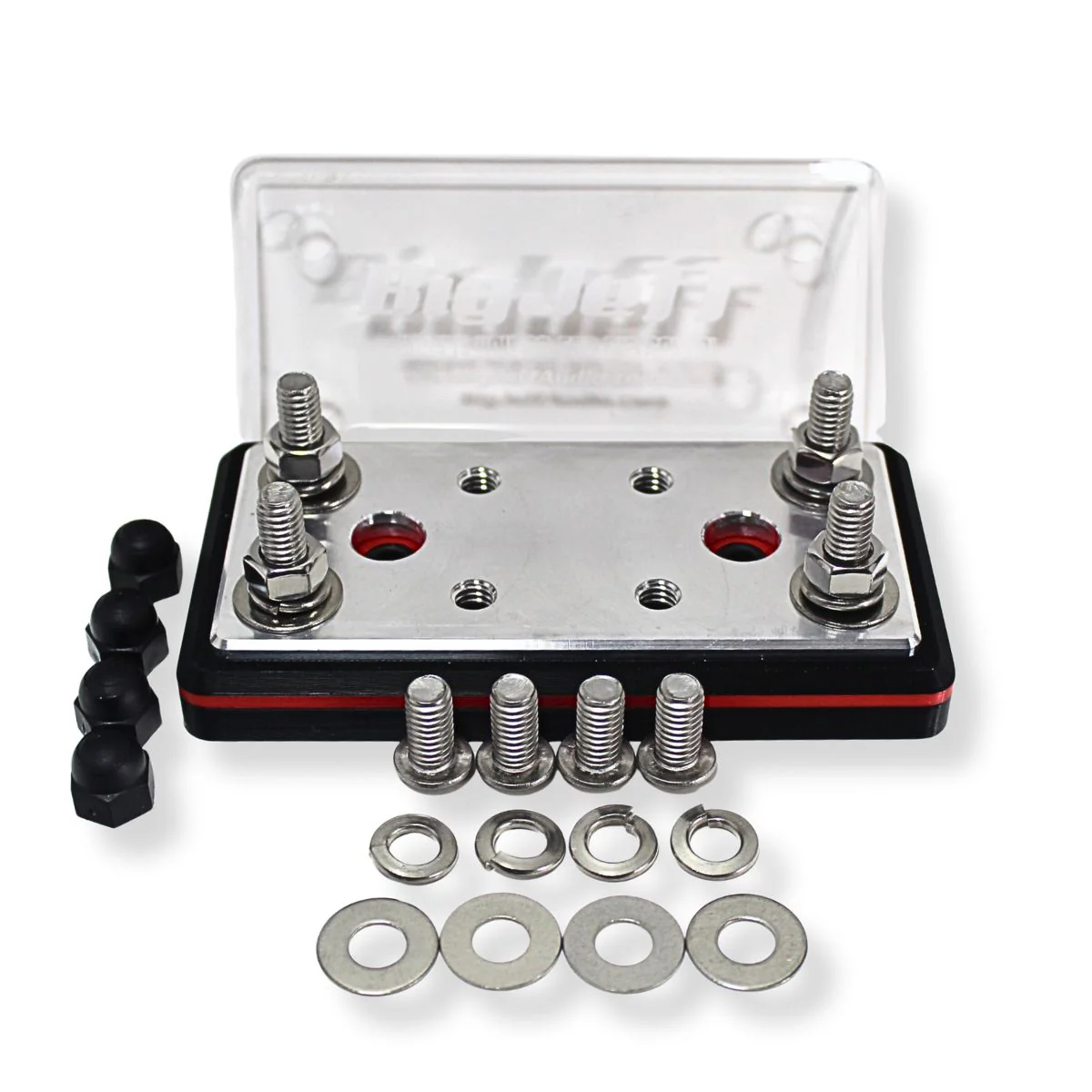 8 Spot Power / Ground 9/32 Terminal Lug Distribution Block - Big Jeff Audio - Image 2