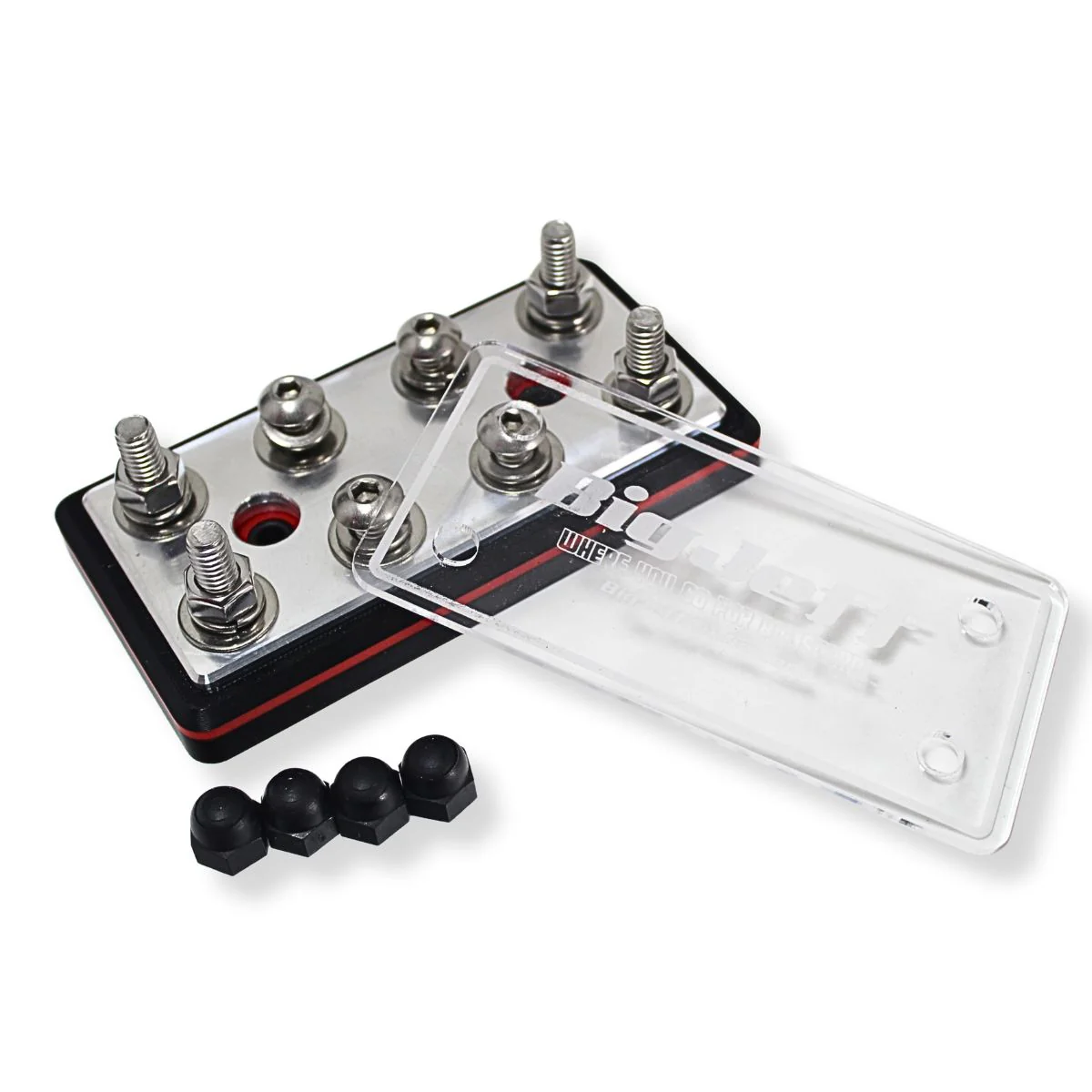 8 Spot Power / Ground 9/32 Terminal Lug Distribution Block - Big Jeff Audio - Image 3