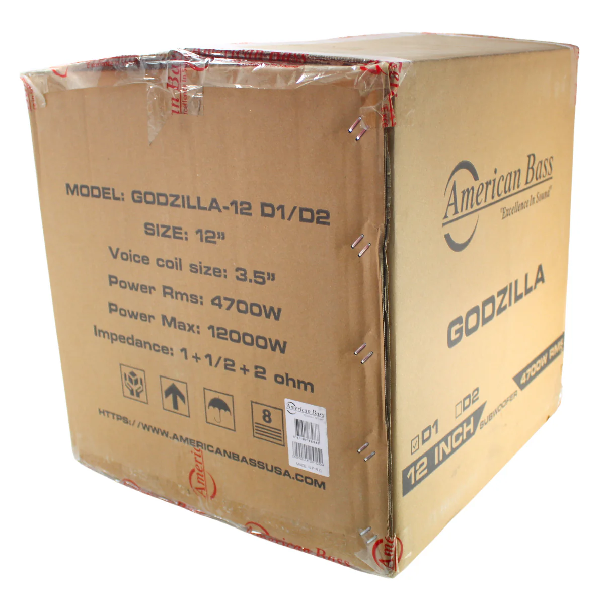 American Bass 12" Dual Voice Coil 2-Ohm 4700 Watt Subwoofer GODZILLA-12-D2 - Image 8