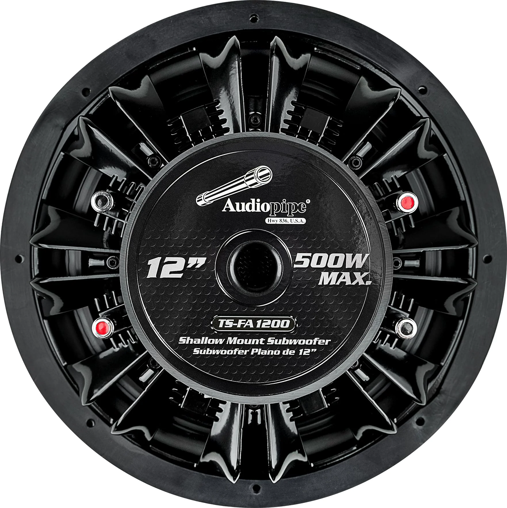 Audiopipe 12" 500W Max Dual Voice Coil 4-Ohm Ultra Shallow Mount Subwoofer - Image 4