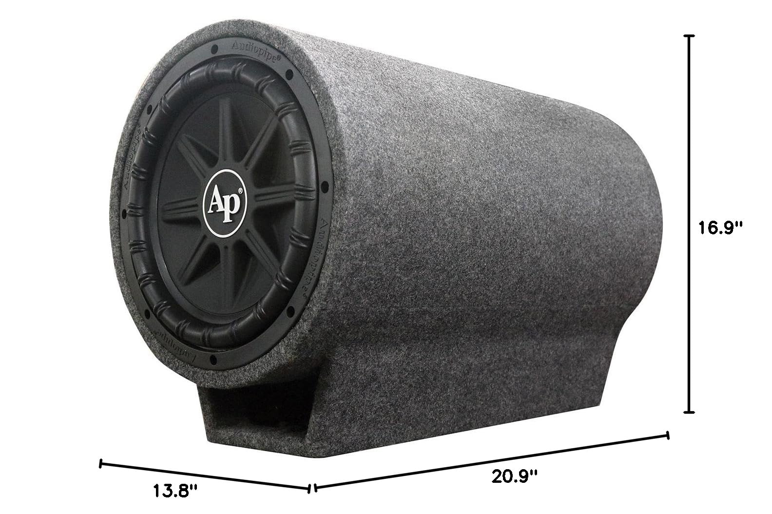 Audiopipe TUBOX1250 12" Vented Bass Pipe 1000W APCLE2002 & BMS1500X Combo - Image 6