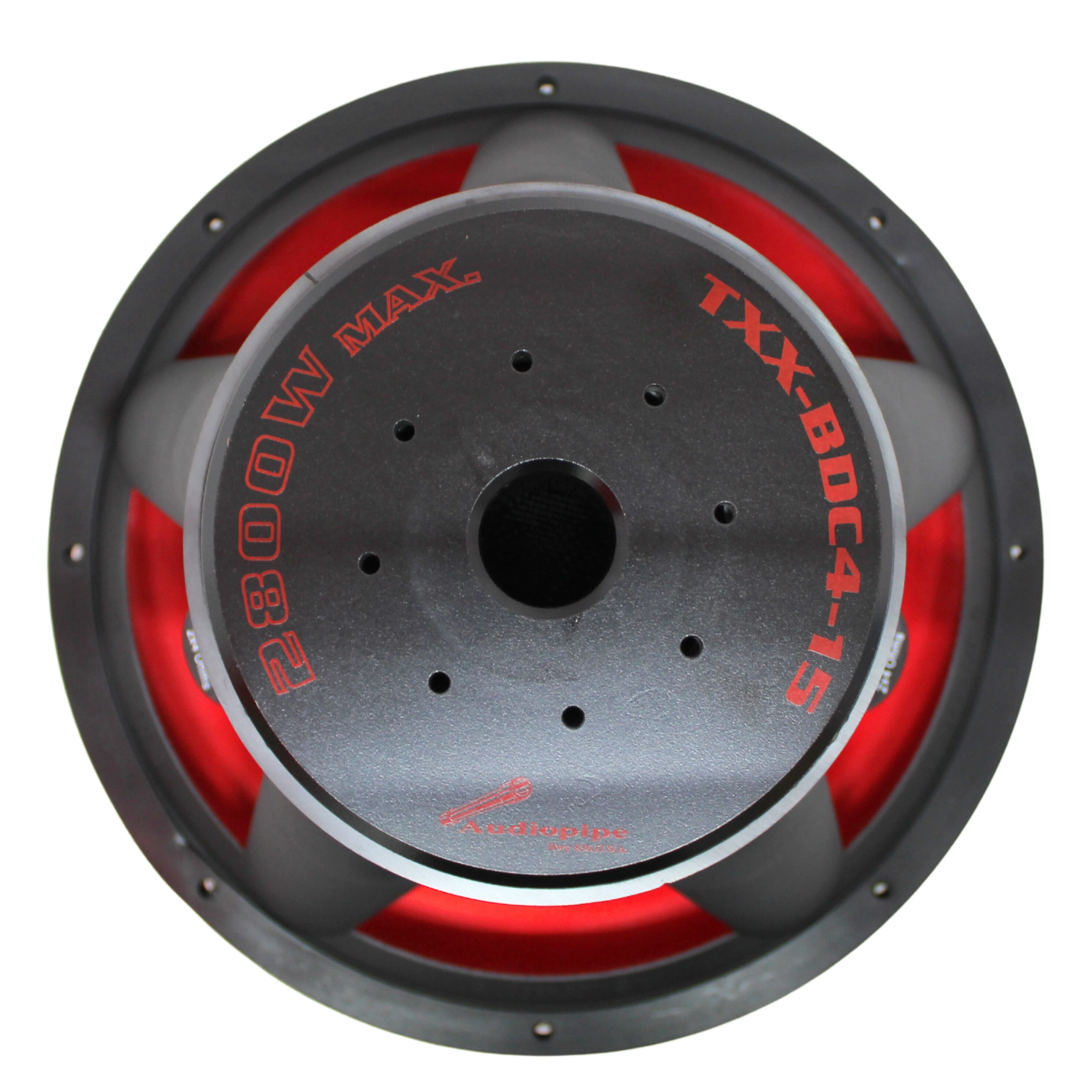 Audiopipe 15" 2800W 4+4 Ohm Quad Stacked Strontium Magnet Subwoofer TXX-BDC4-15 - Image 5