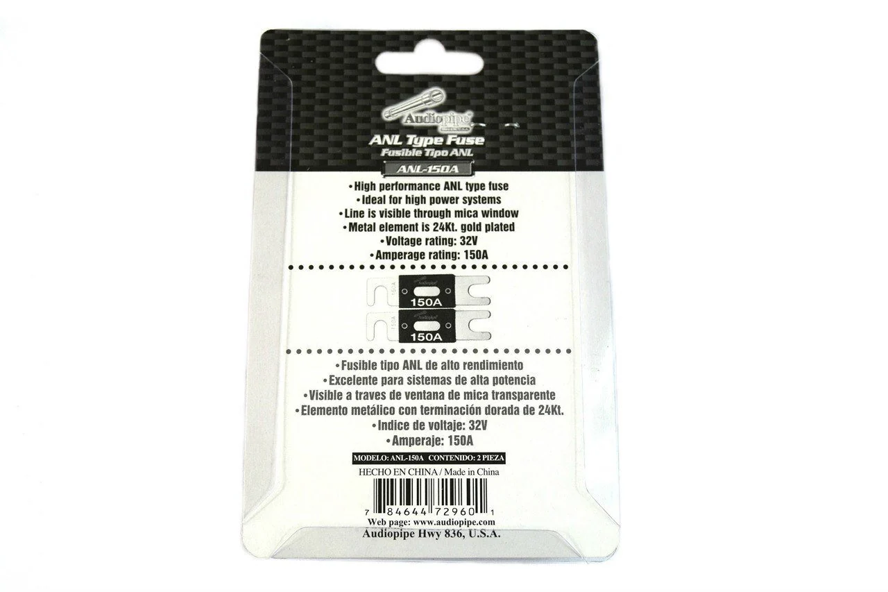 Audiopipe 150 Amp 32V Gold Plated ANL Car Audio Fuse Pair / AP-ANL-150A - Image 4
