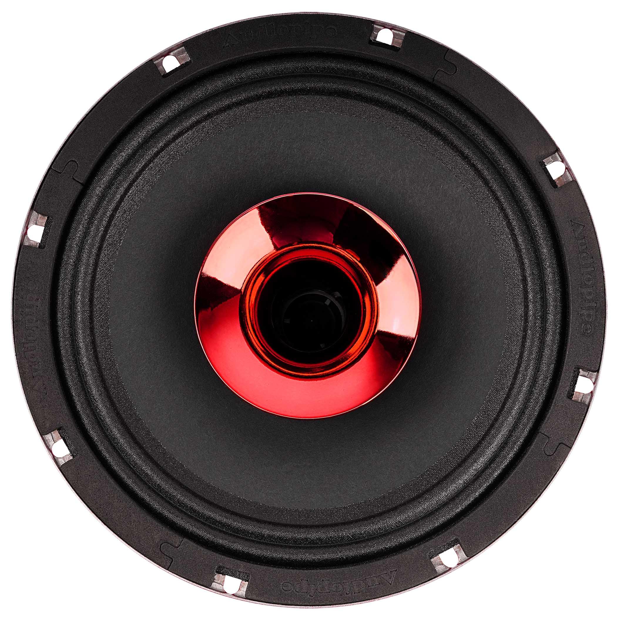 Audiopipe 8" 200W RMS 4 Ohm Red Eye Candy Compression Horn Midrange Coax Speaker - Image 5