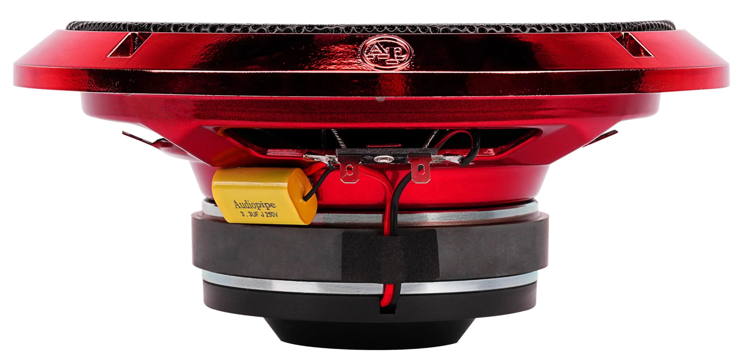 Audiopipe 8" 200W RMS 4 Ohm Red Eye Candy Compression Horn Midrange Coax Speaker - Image 6