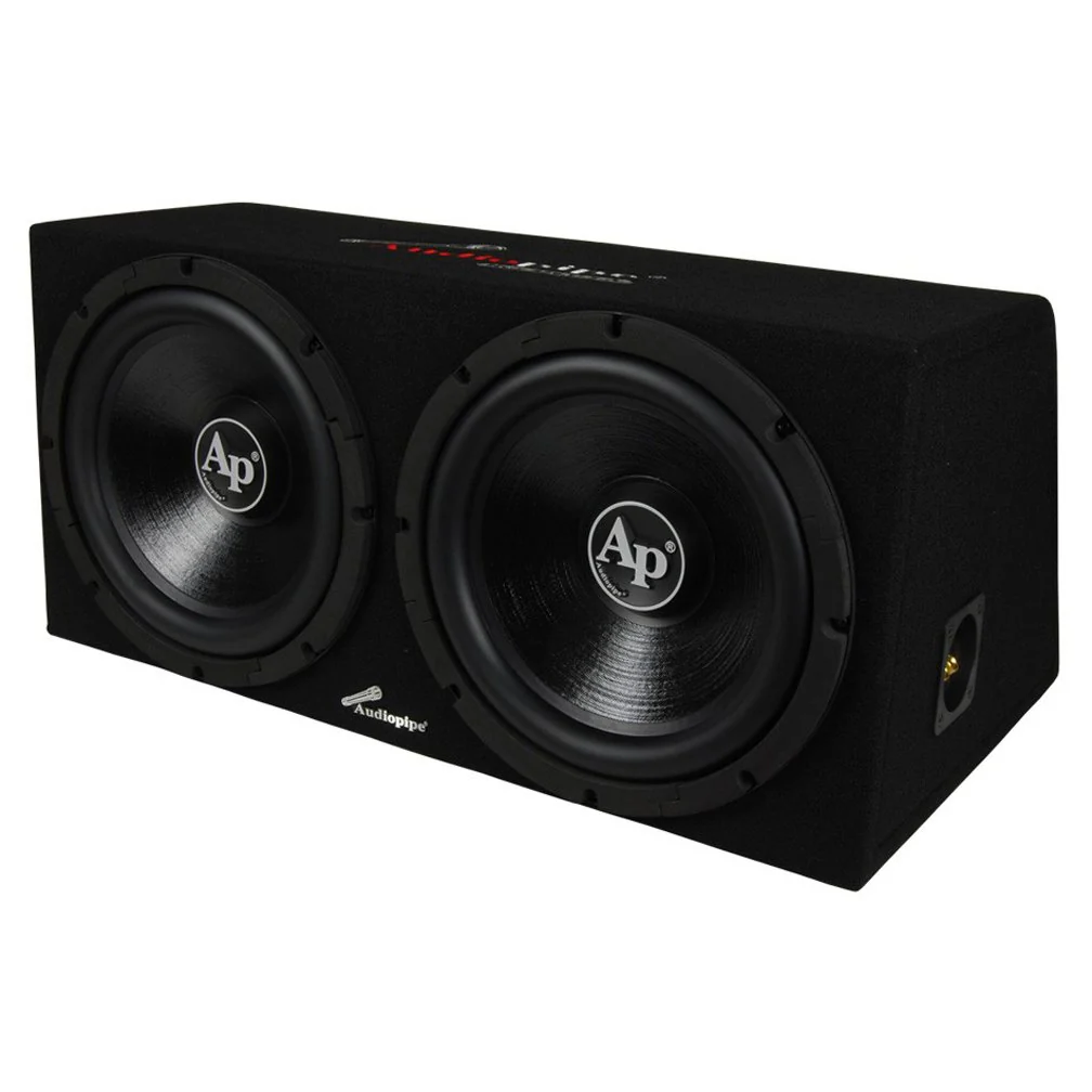 Audiopipe 2000W 12" Loaded Enclosure w/ 2 Channel Amp and Installation Kit - Image 2