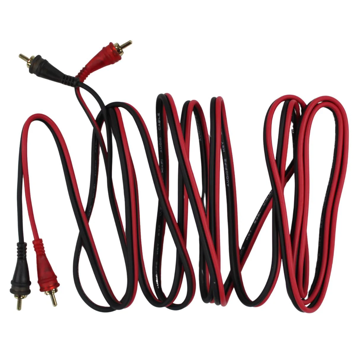 Audiopipe Frosted RCA Cables w/Gold-Plated RCA Connectors (10 Pack) 1.5-25 Feet - Image 7