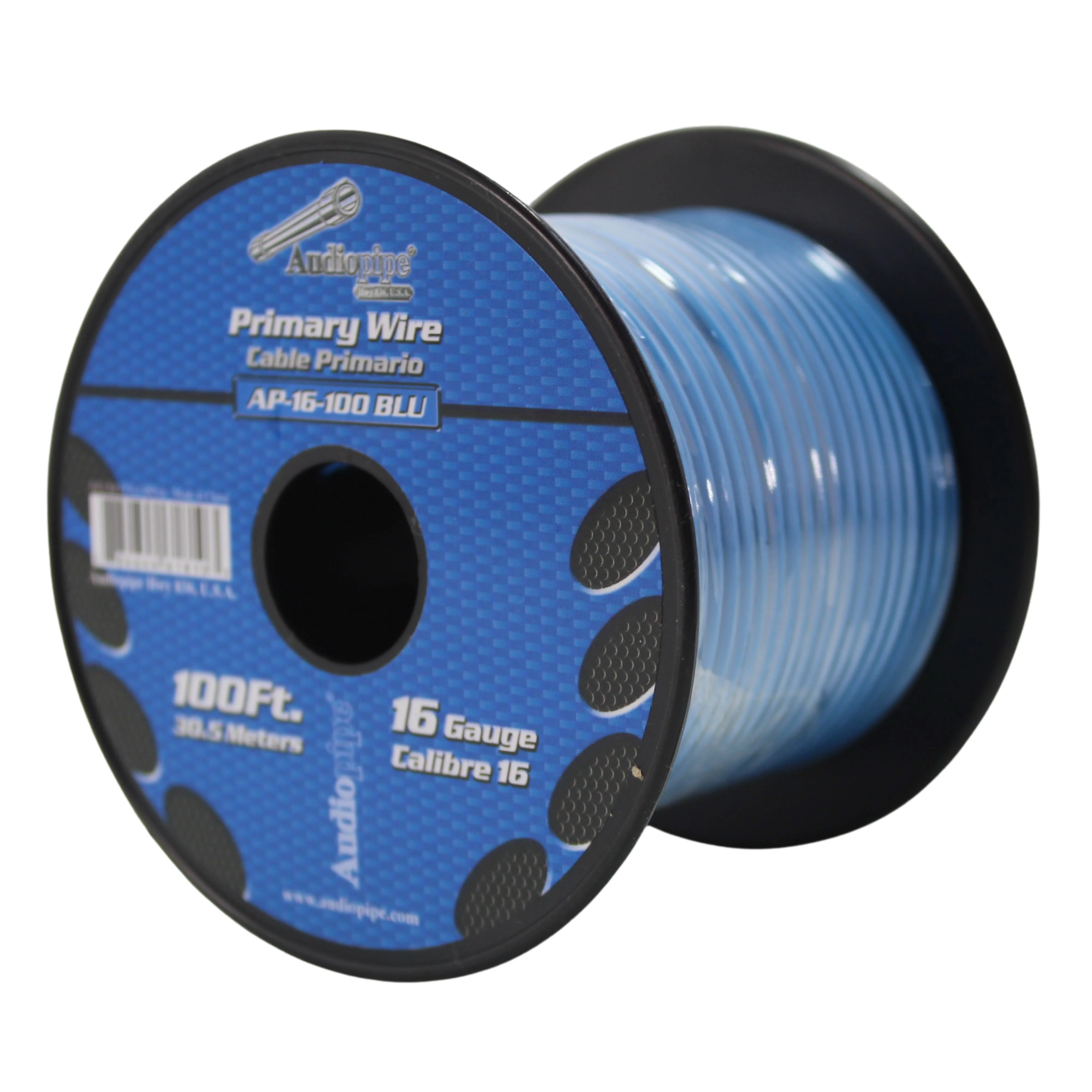 16 GA 100 FT Blue Black Stranded Spools of CCA Primary Power Ground Wire Cable - Image 5