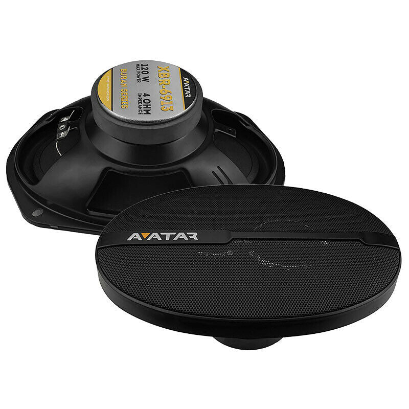 Pair of Avatar 6.9" 60W & 5.25" 40W RMS 4-Ohm Car Audio Coaxial Speakers - Image 2