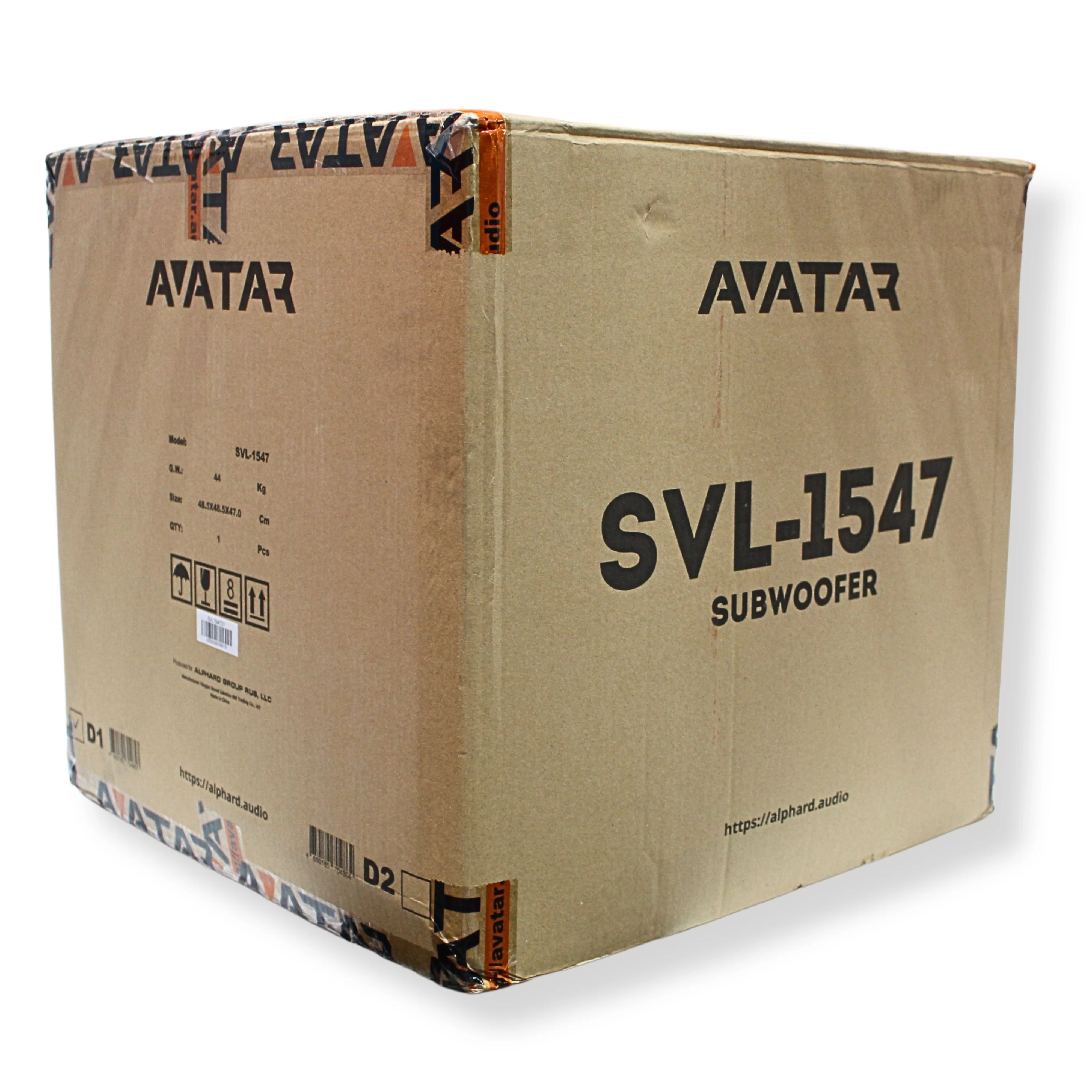 15" Dual 1-Ohm Car Audio Subwoofer 7600 watts, Avatar Volcano Orange SVL-1547-D1 - Image 8
