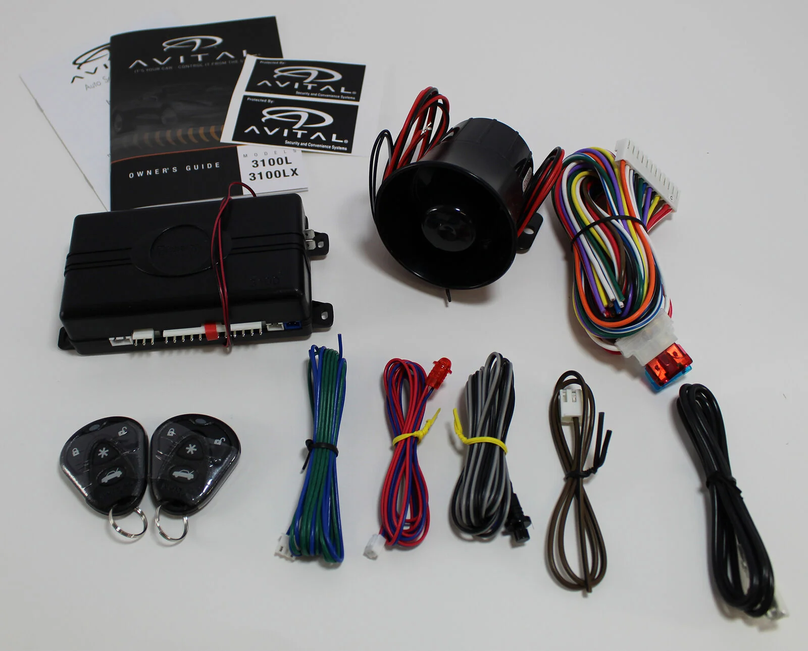 Avital 1 Way Security and Keyless Entry System + 2 Door Locks AV-3100L - Image 3