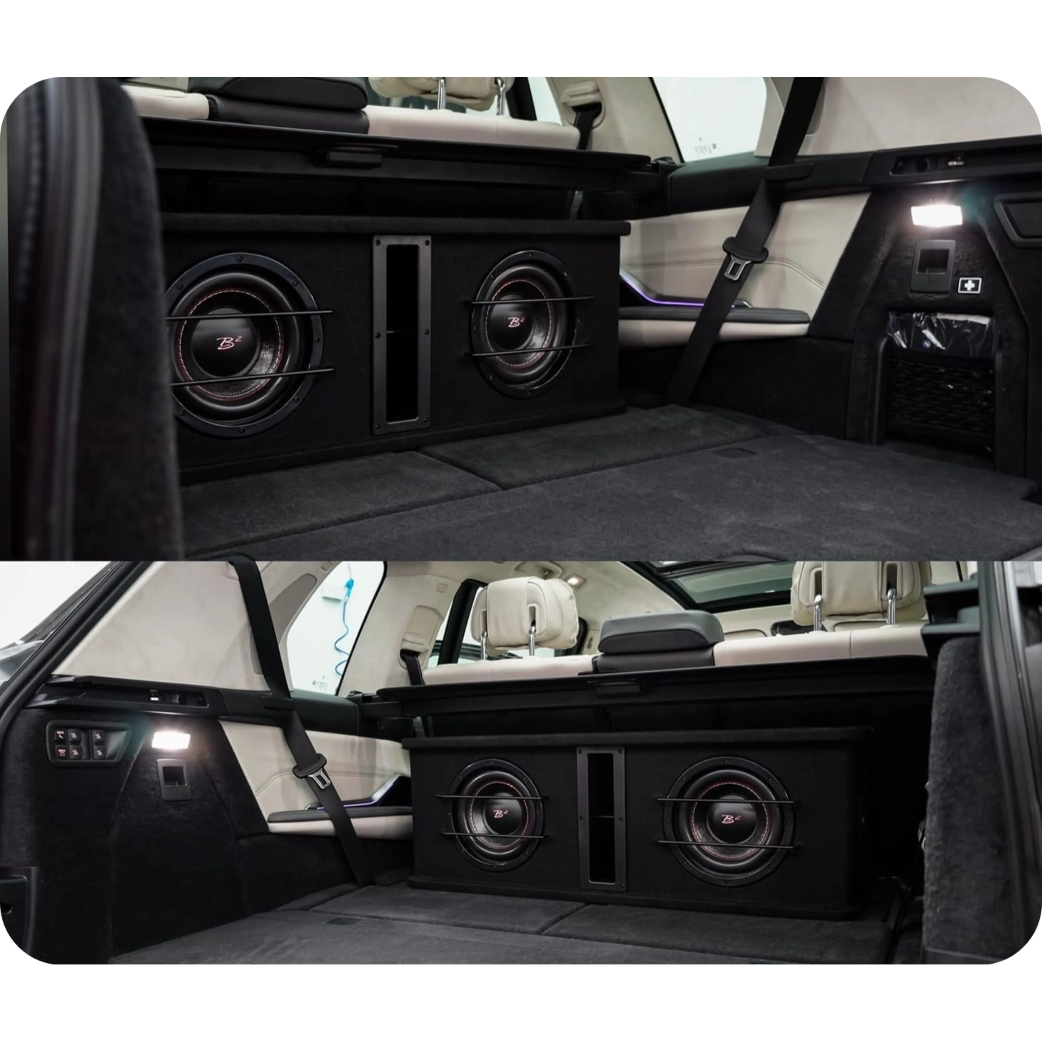 B2 Audio Dual 8" 800W Peak Dual 2 Ohm Vented Loaded Subwoofer Enclosure DVPE28 - Image 6