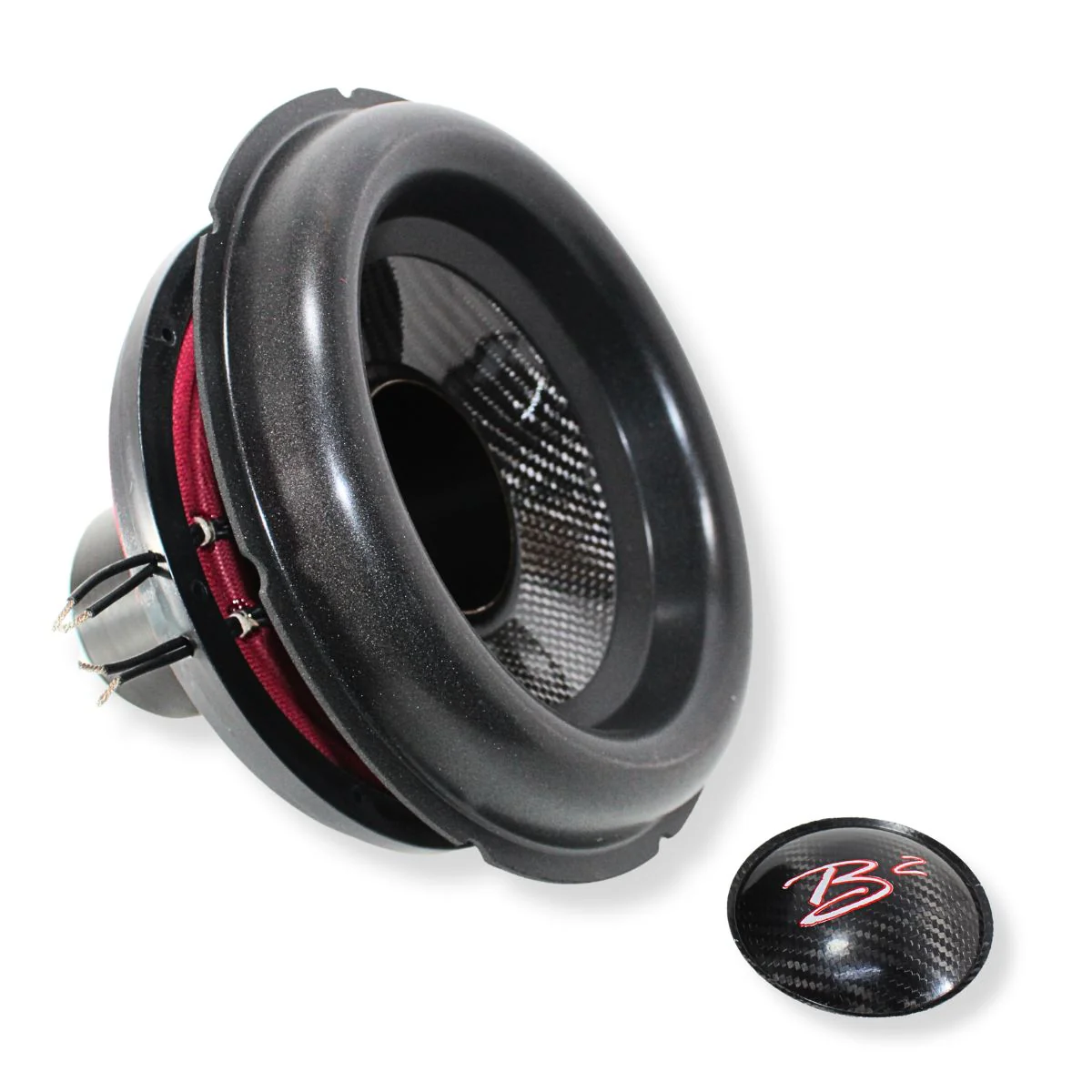 B2 Audio Rampage 10" Re-cone Kit Drop 1-Ohm 3" Coil Carbon Fiber - Image 3