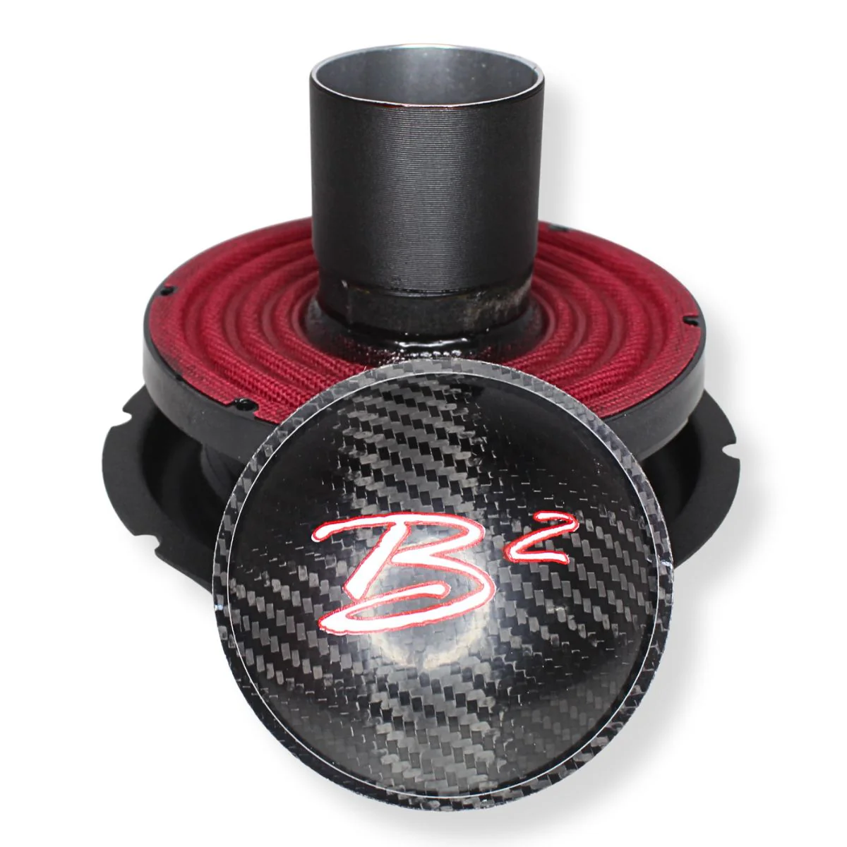 B2 Audio Rampage 6" Re-cone Kit Drop 2-Ohm 3" Coil Carbon Fiber