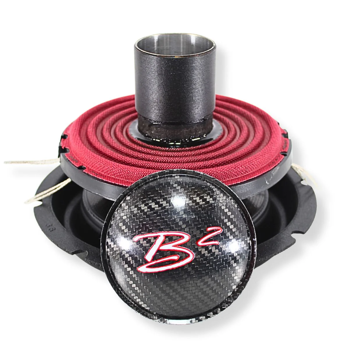 B2 Audio Rampage 8" Re-cone Kit Drop 1-Ohm 2" Coil Carbon Fiber