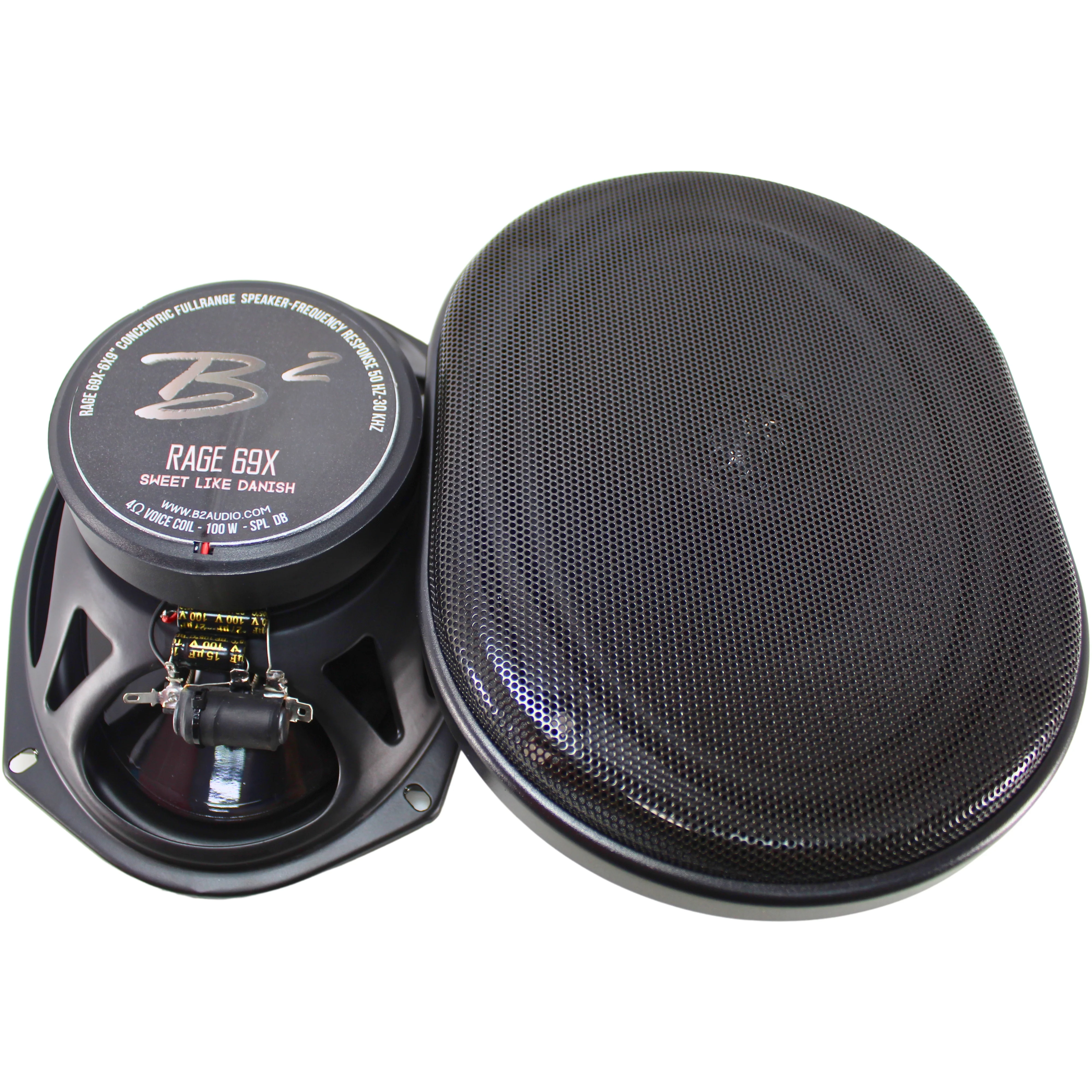 B2 Audio RAGE69X 6x9" 4-Ohm 100W RMS Coaxial Speakers Pair - RAGE Series - Image 2