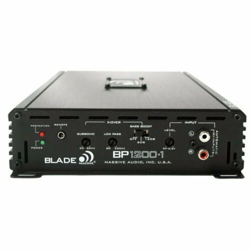 1200W Monoblock Amplifier 1 Ohm Stable Massive Audio BP1200.1 Car Audio - Image 4