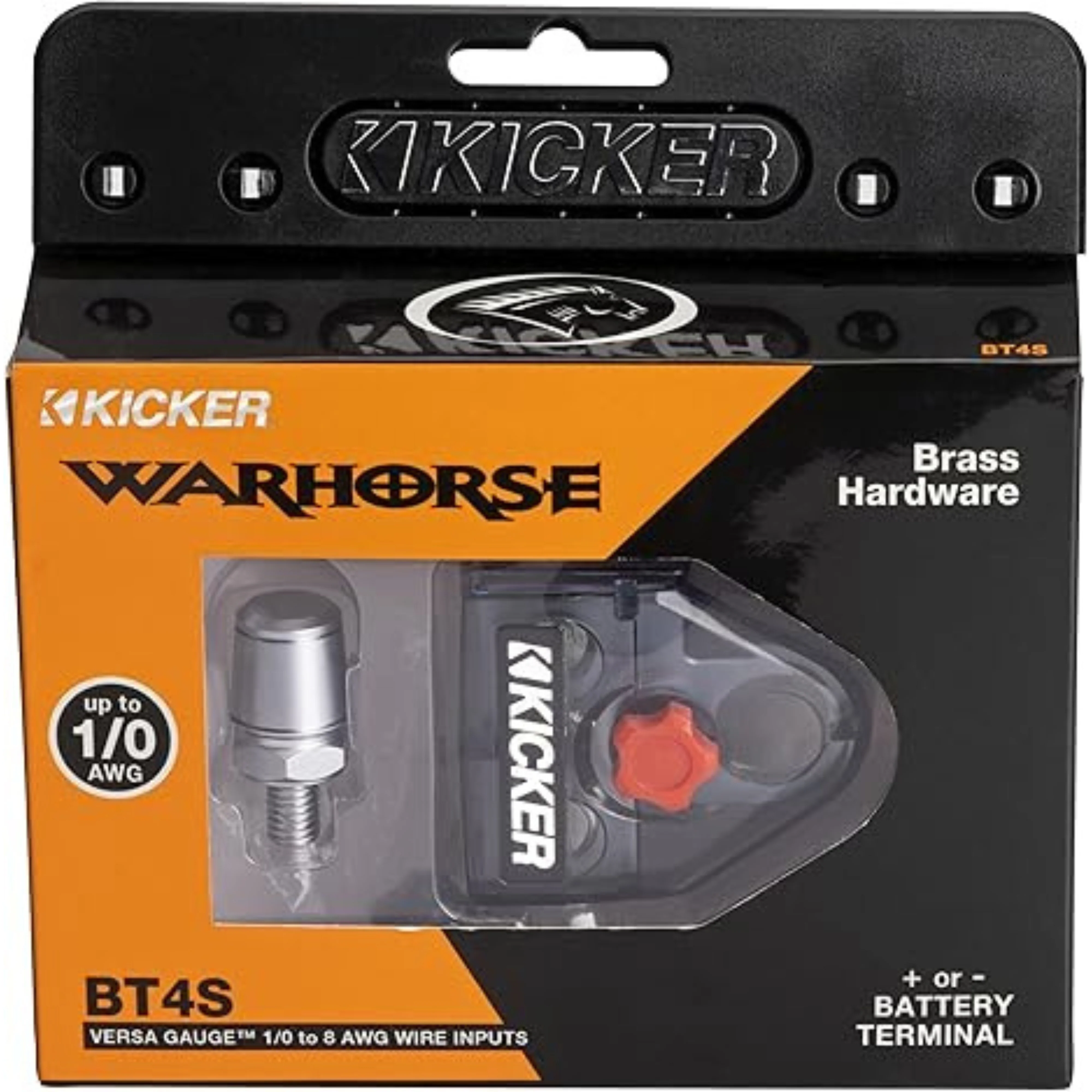 BT4S +/- Battery Terminal w/ Side Post Inserts Kicker Warhorse Series / 50BT4S - Image 5