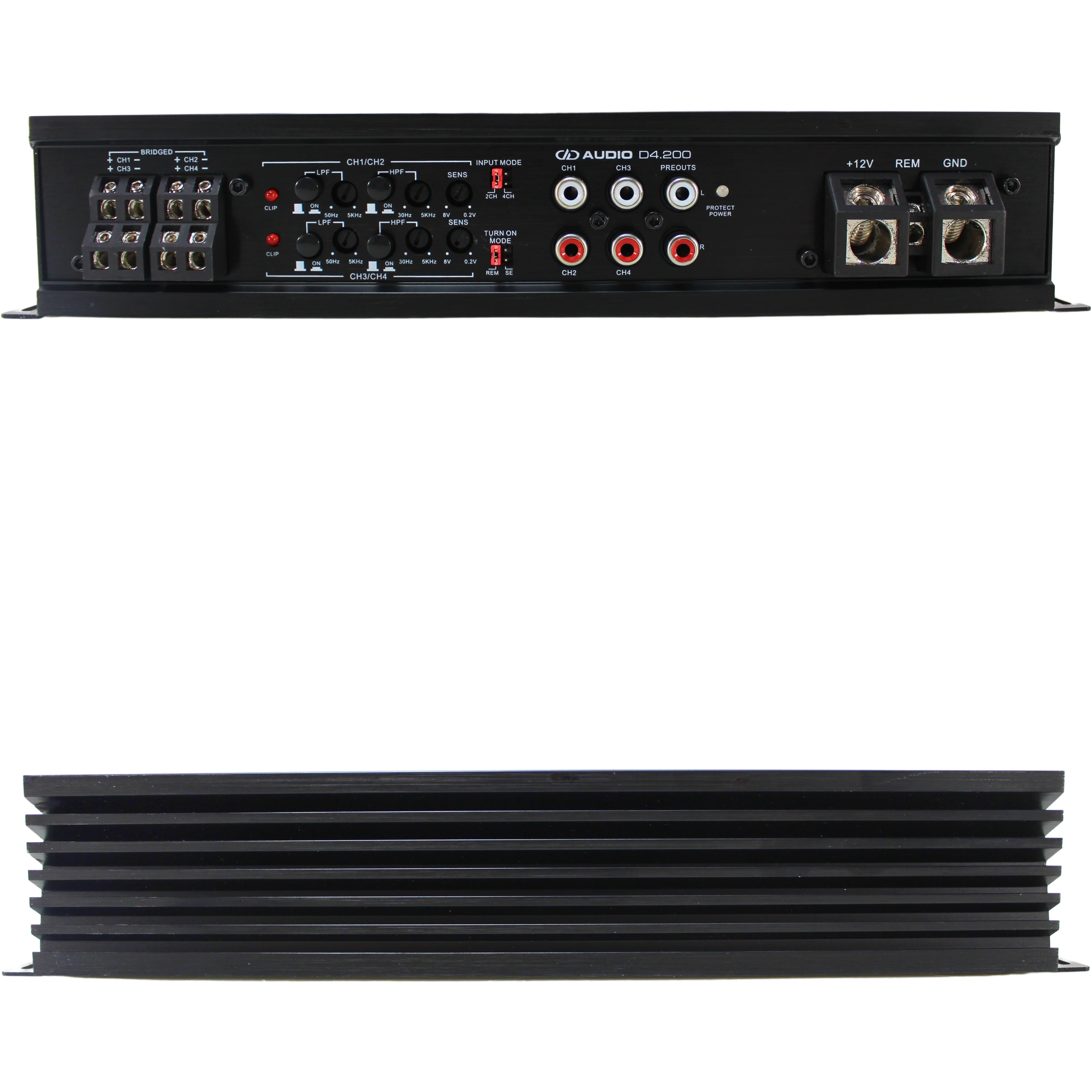 DD Audio D-Series 2200W Max Power 4-Channel 1-ohm Compact Amplifier / D4.200 - Image 7