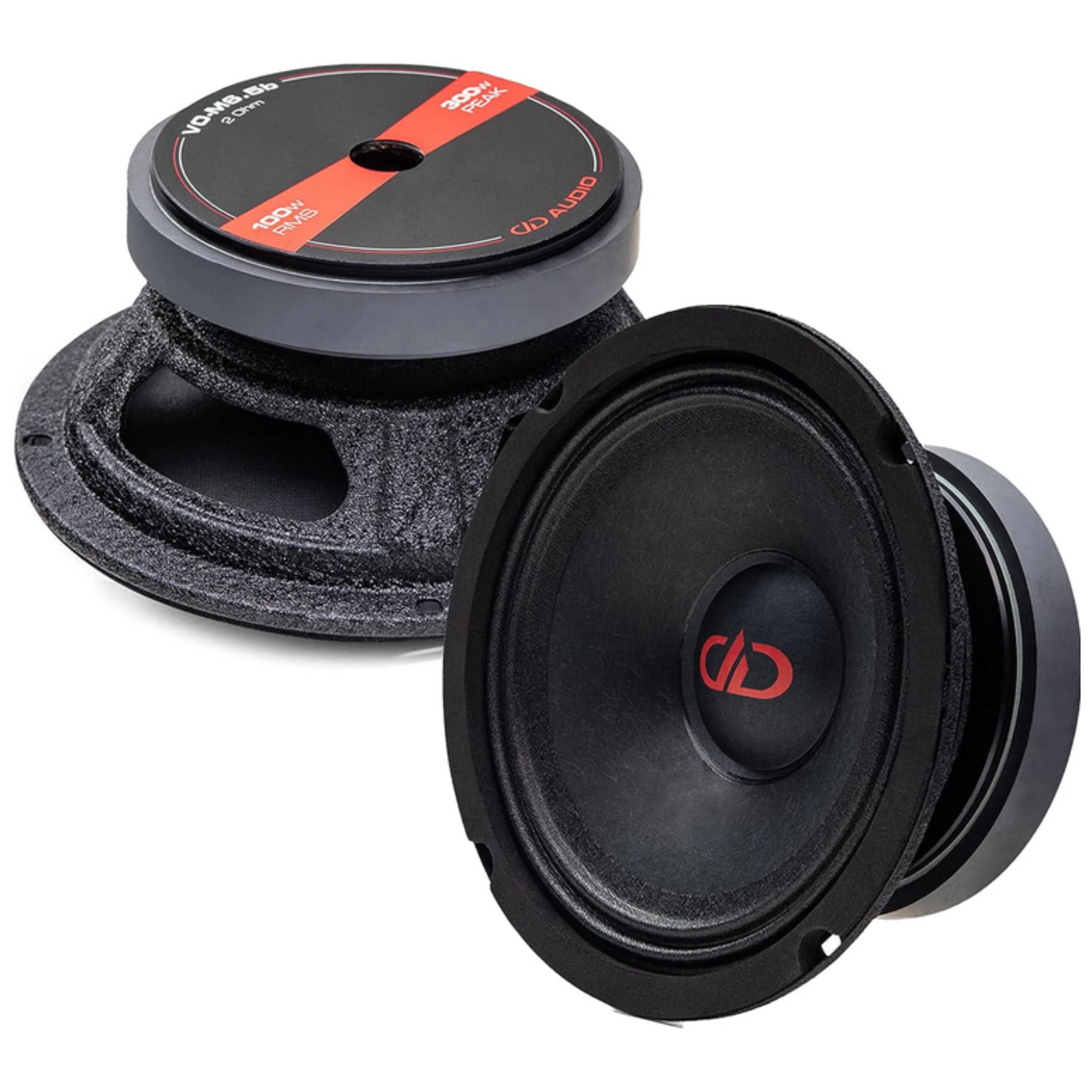DD Audio Pair of 6.5 Inch 300 Watts 2-Ohm Mid-Range Speakers VO-M6.5b-S2 - Image 4