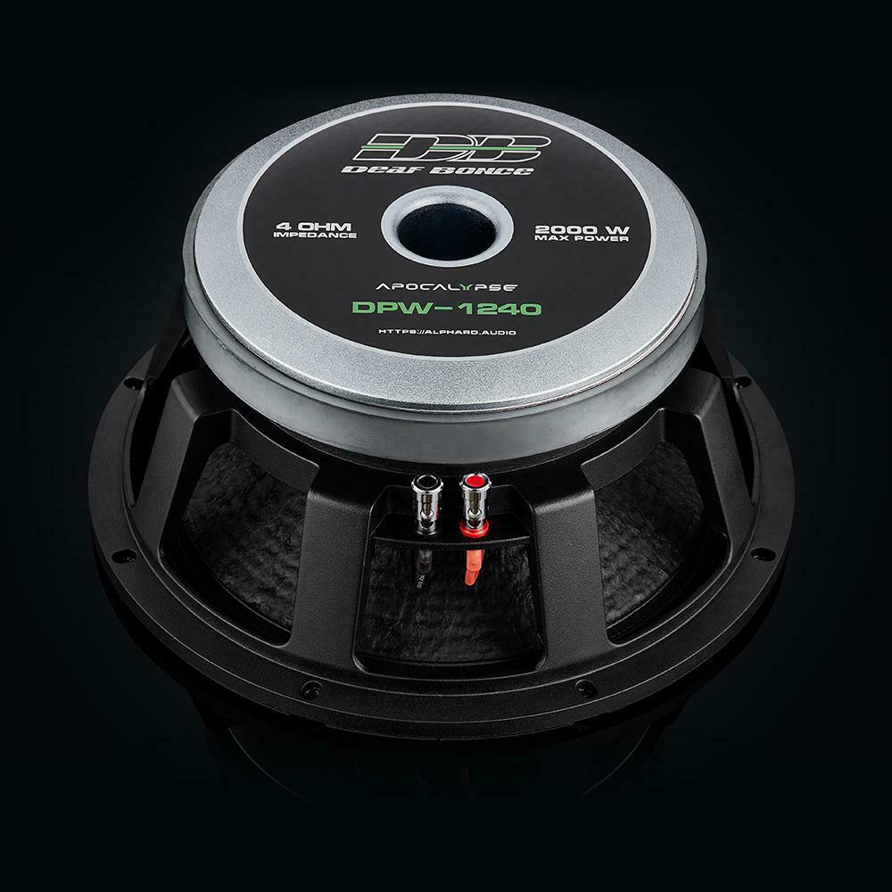 Deaf Bonce Car Audio 12" Mid Bass Subwoofer 2000 Watt 4 Ohm Apocalypse DPW-1240 - Image 6
