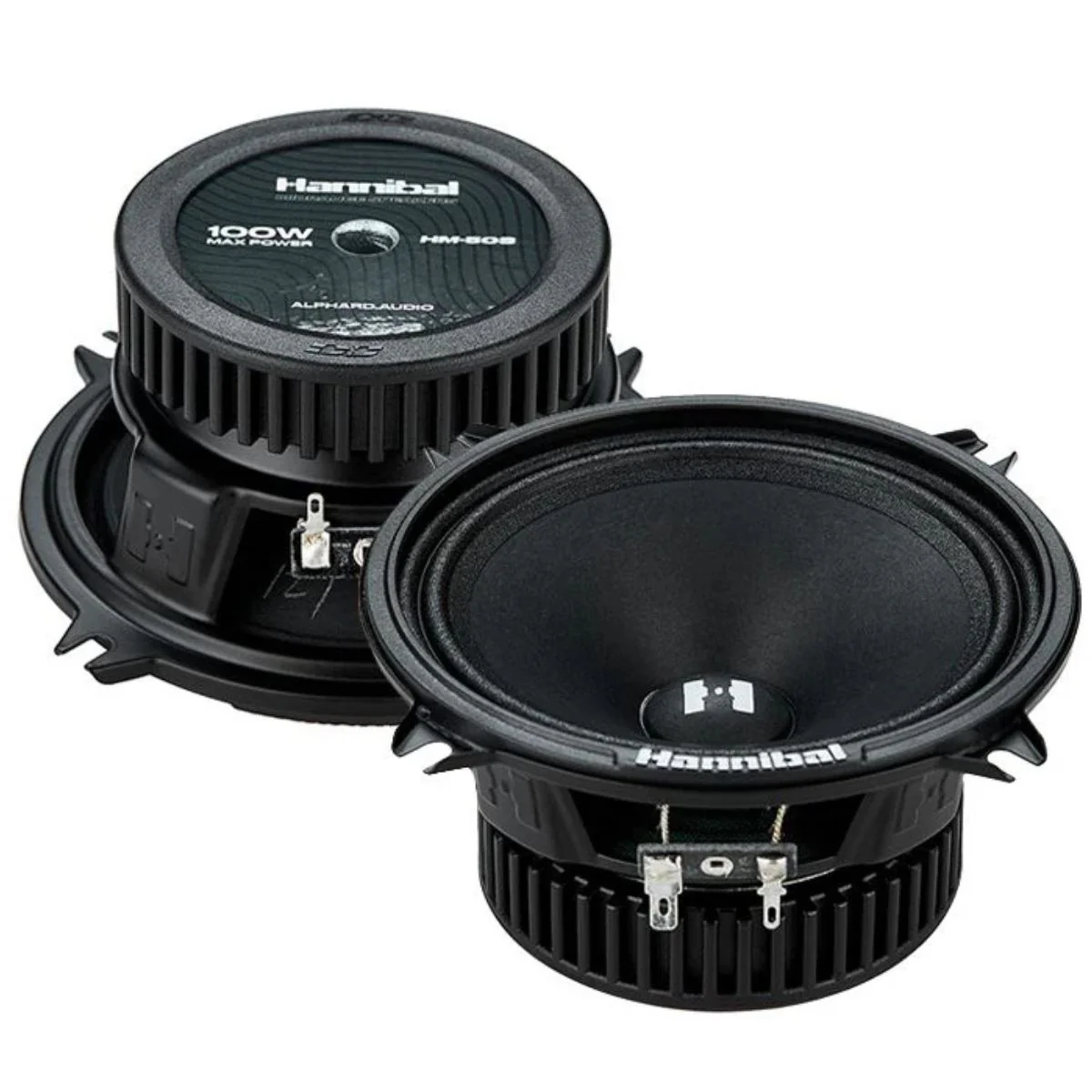 Deaf Bonce Hannibal 5.2" 50 W RMS 4-Ohm Mid Range Car Audio Speakers Pair