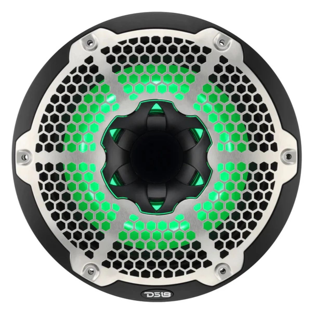 DS18 10" 450W RMS 4-Ohm Marine 2-Way Hybrid Speaker Pair w/ RGB LED NXL-10MD-BK - Image 3