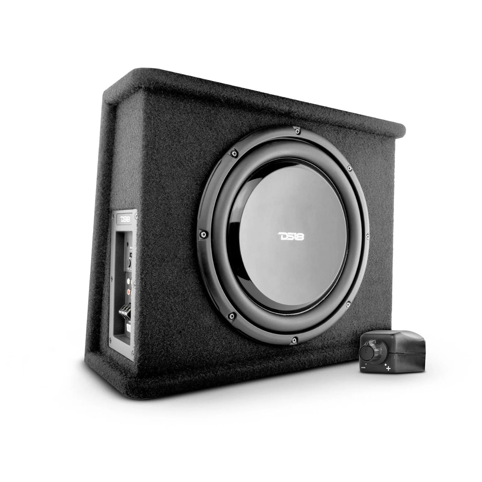 DS18 10" Shallow Subwoofer Bass Package 700 Watts 2 Ohm with Built In Amplifier