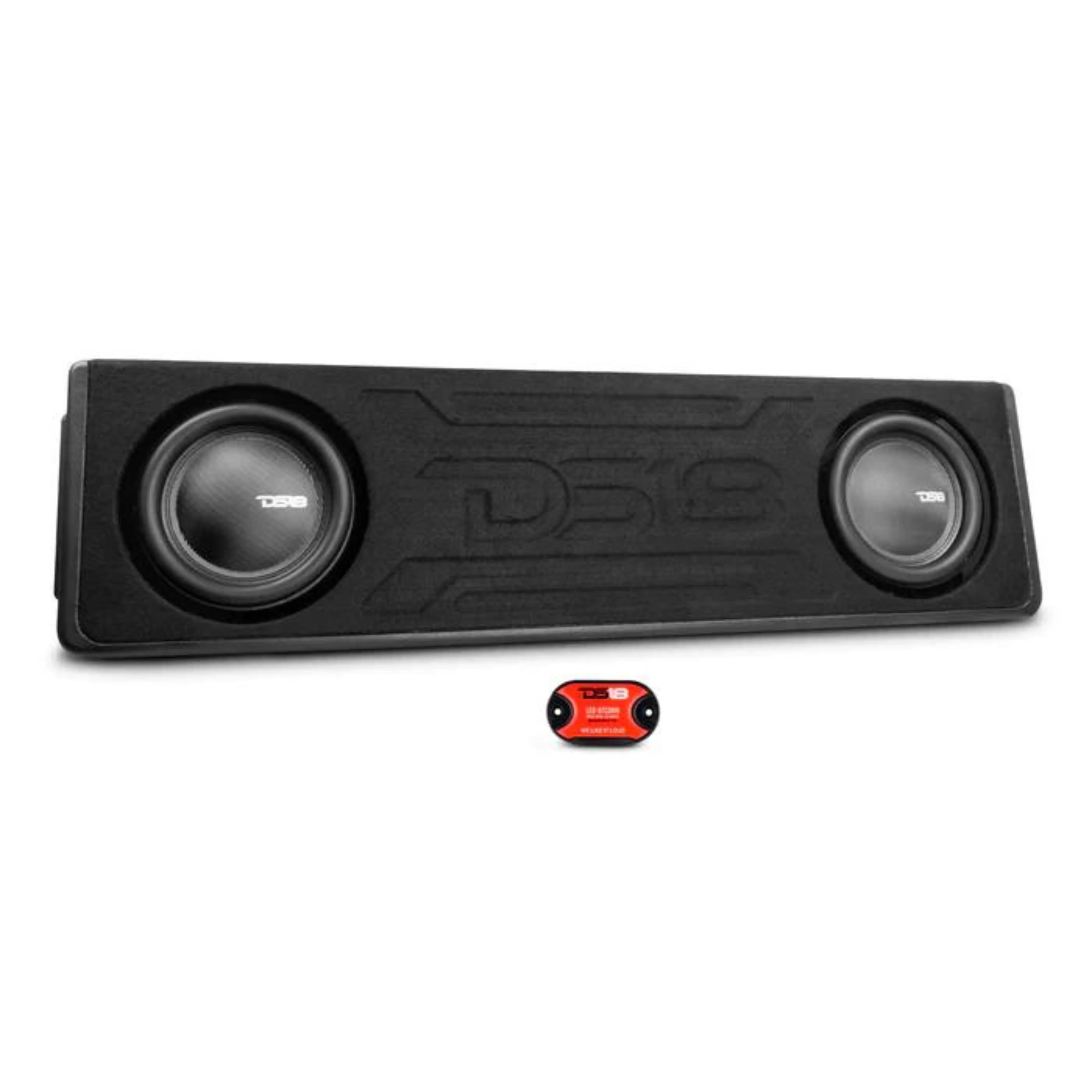 DS18 10" Subwoofer Enclosure W/ Vinyl Finish and Dream LED Lights For Ford F-150