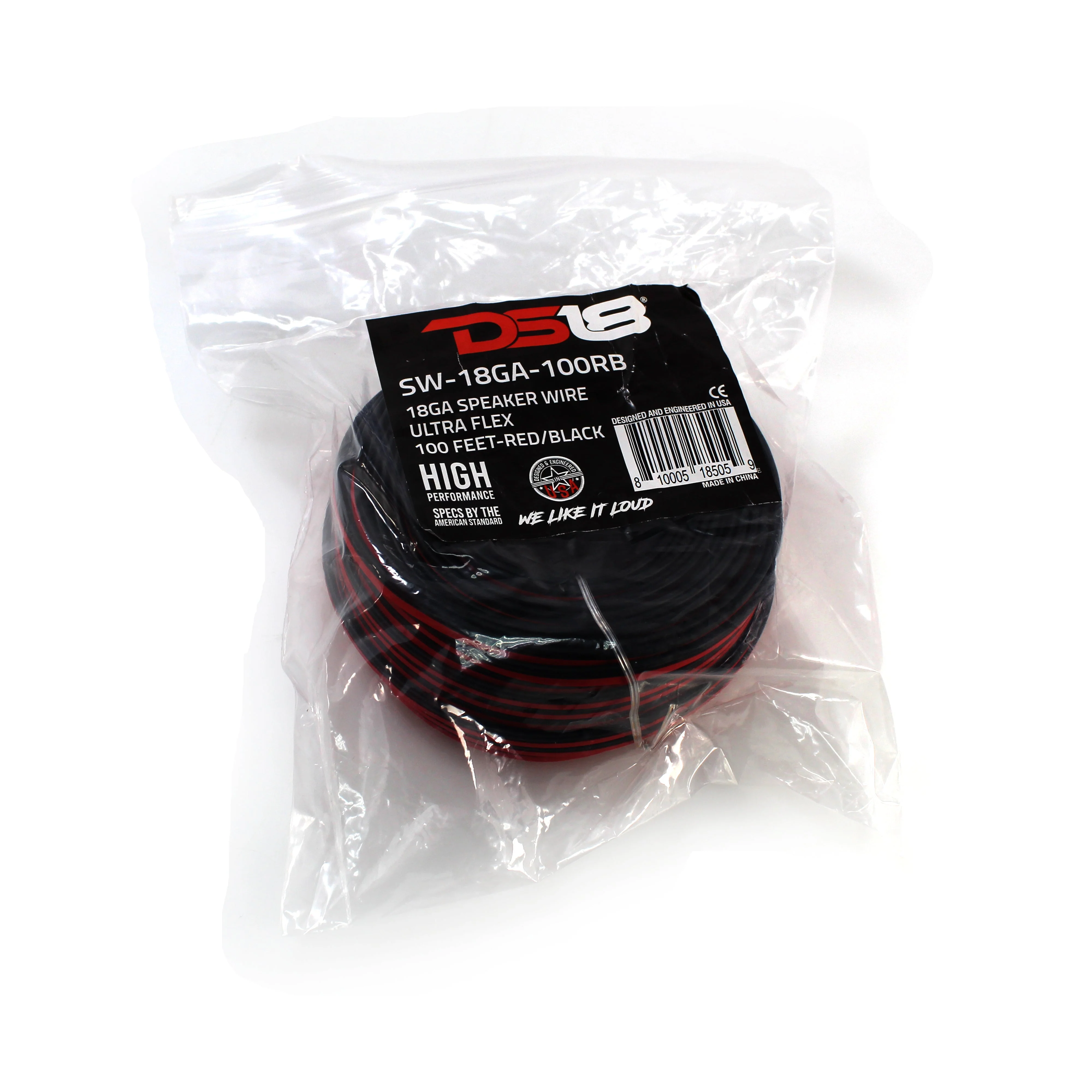 DS18 25FT Cut 18 Gauge CCA Red & Black Ultra Flex Speaker Wire SW-18GA-25RB - Image 4