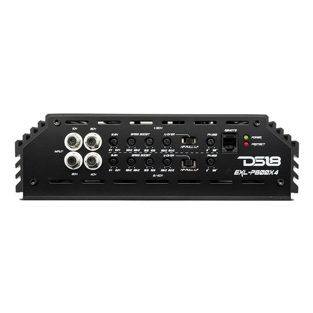 DS18 4x 4 Ohm 8" Loud Car Speakers + 2x Tweeters + 4 Channel Korean Amp Package - Image 8