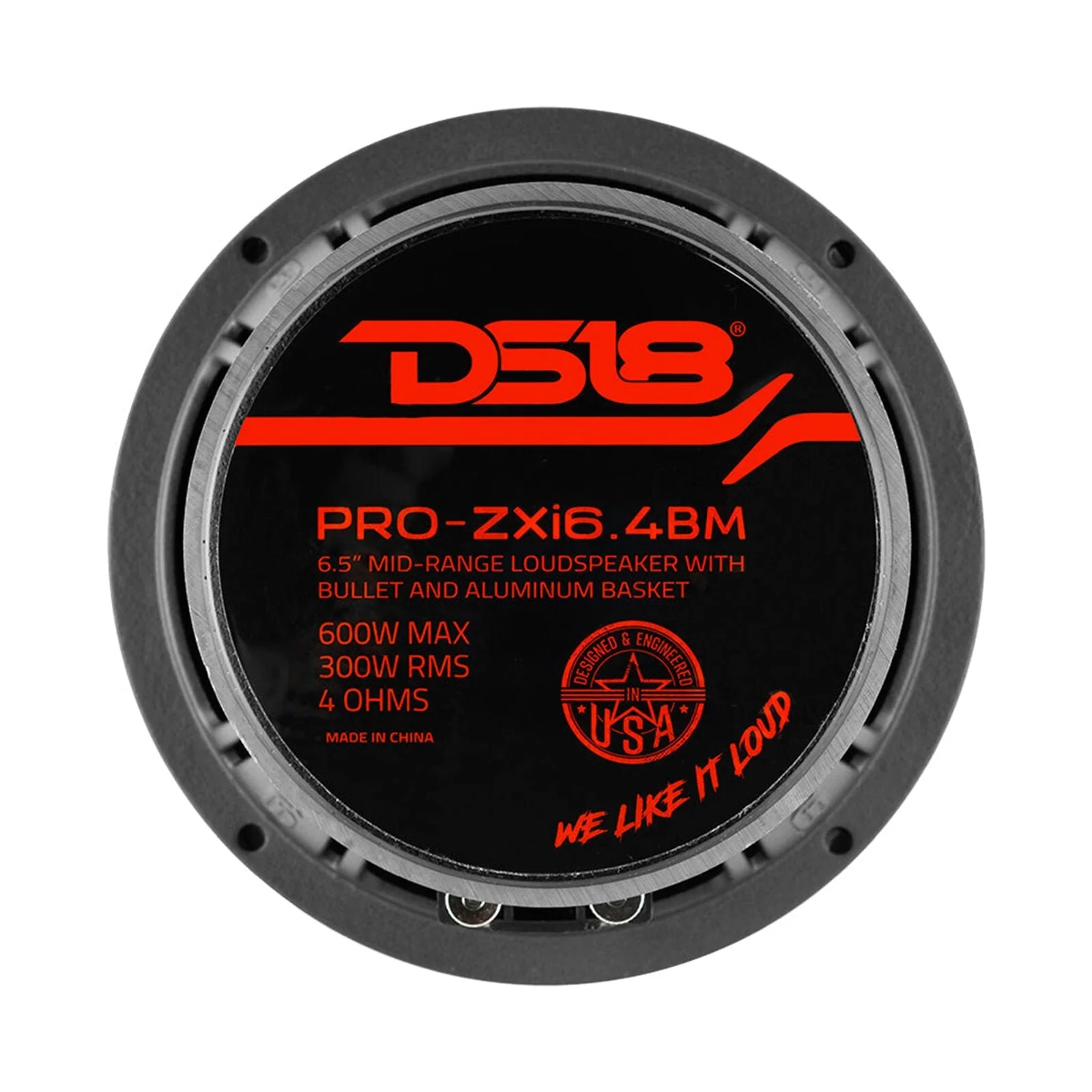 DS18 6.5" Mid-Range 600W 4-Ohm Motorcycle Loudspeaker with Bullet Pro Car Audio - Image 6